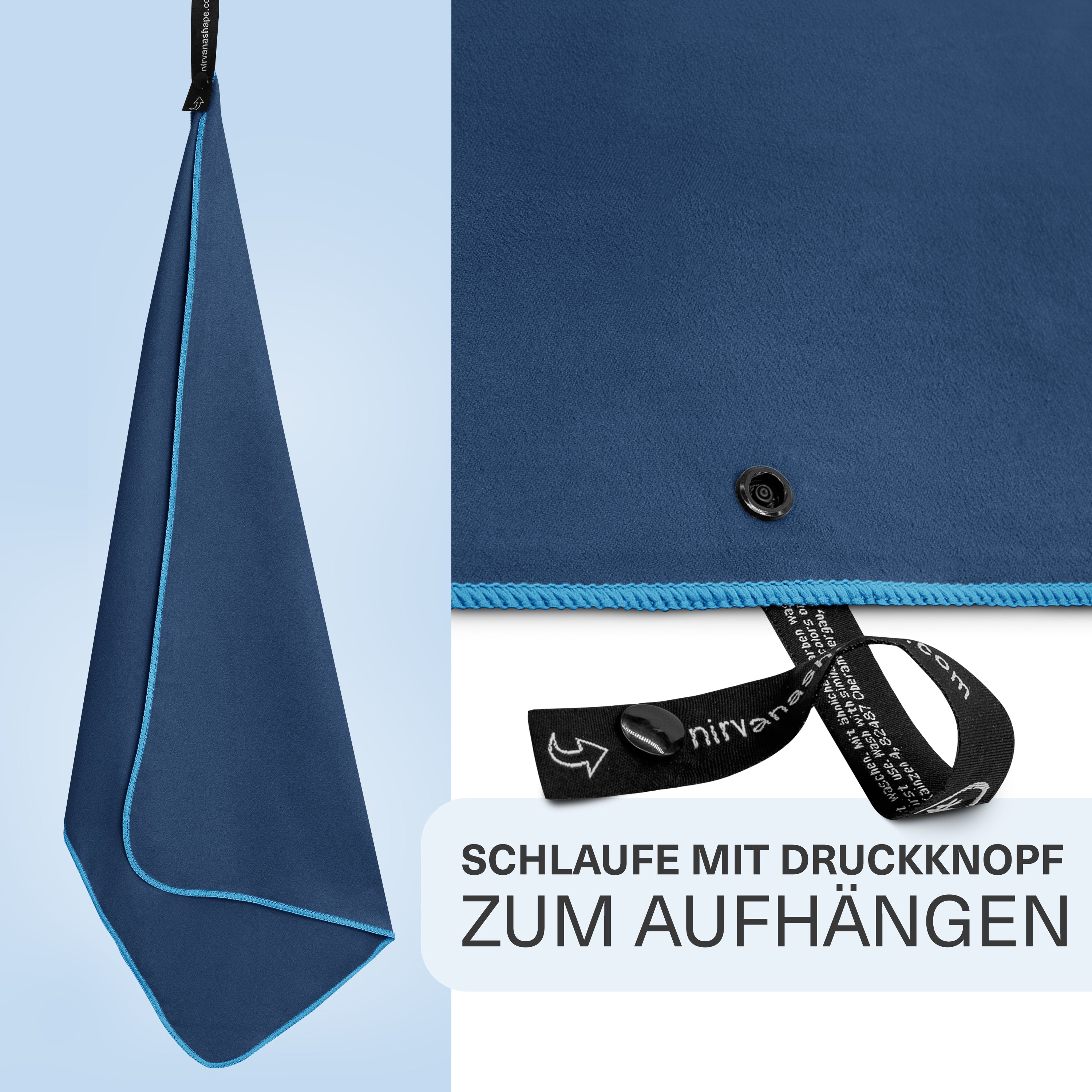 Ultraleichte und schnelltrocknende Mikrofaser Handtücher