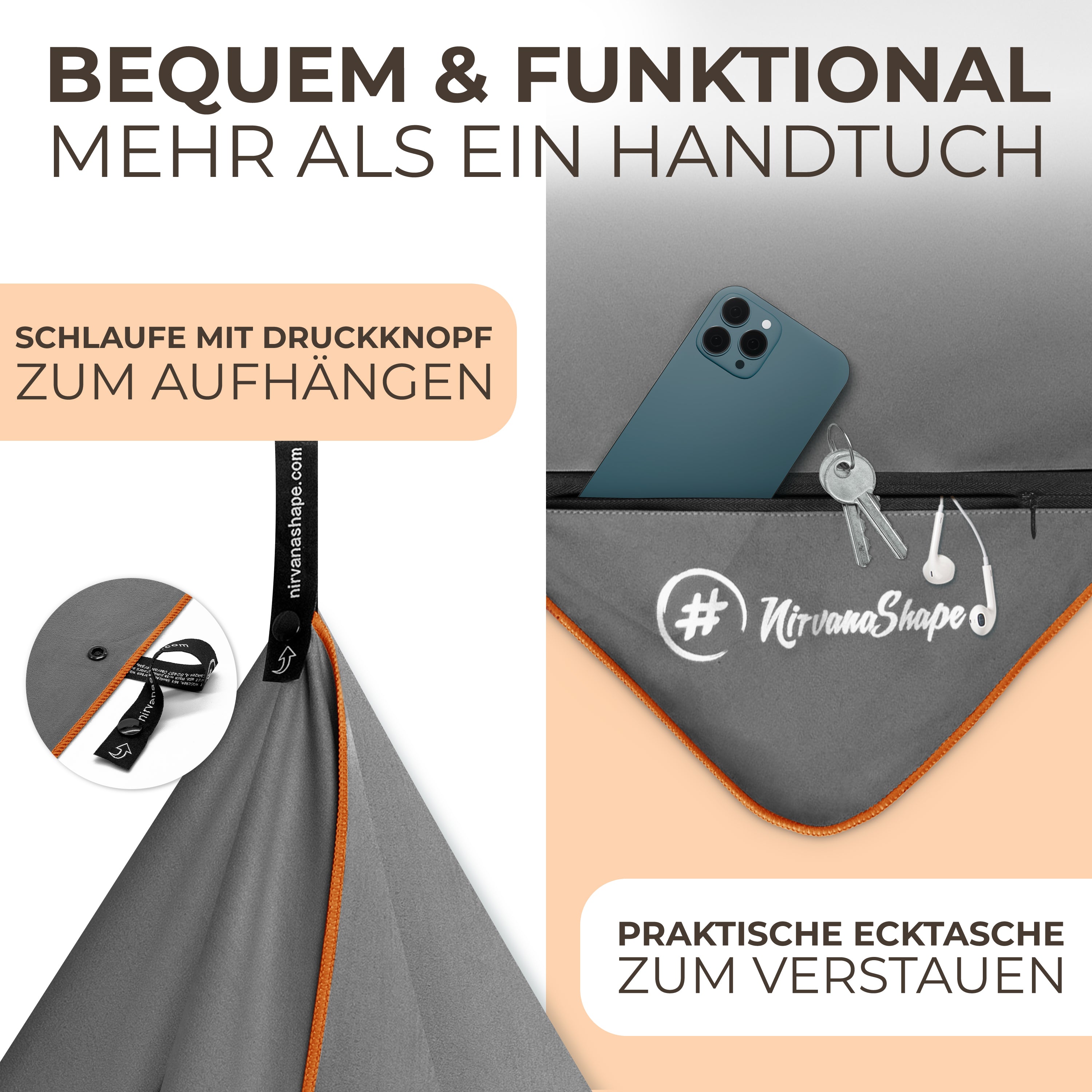 Ultraleichte und schnelltrocknende Mikrofaser Handtücher