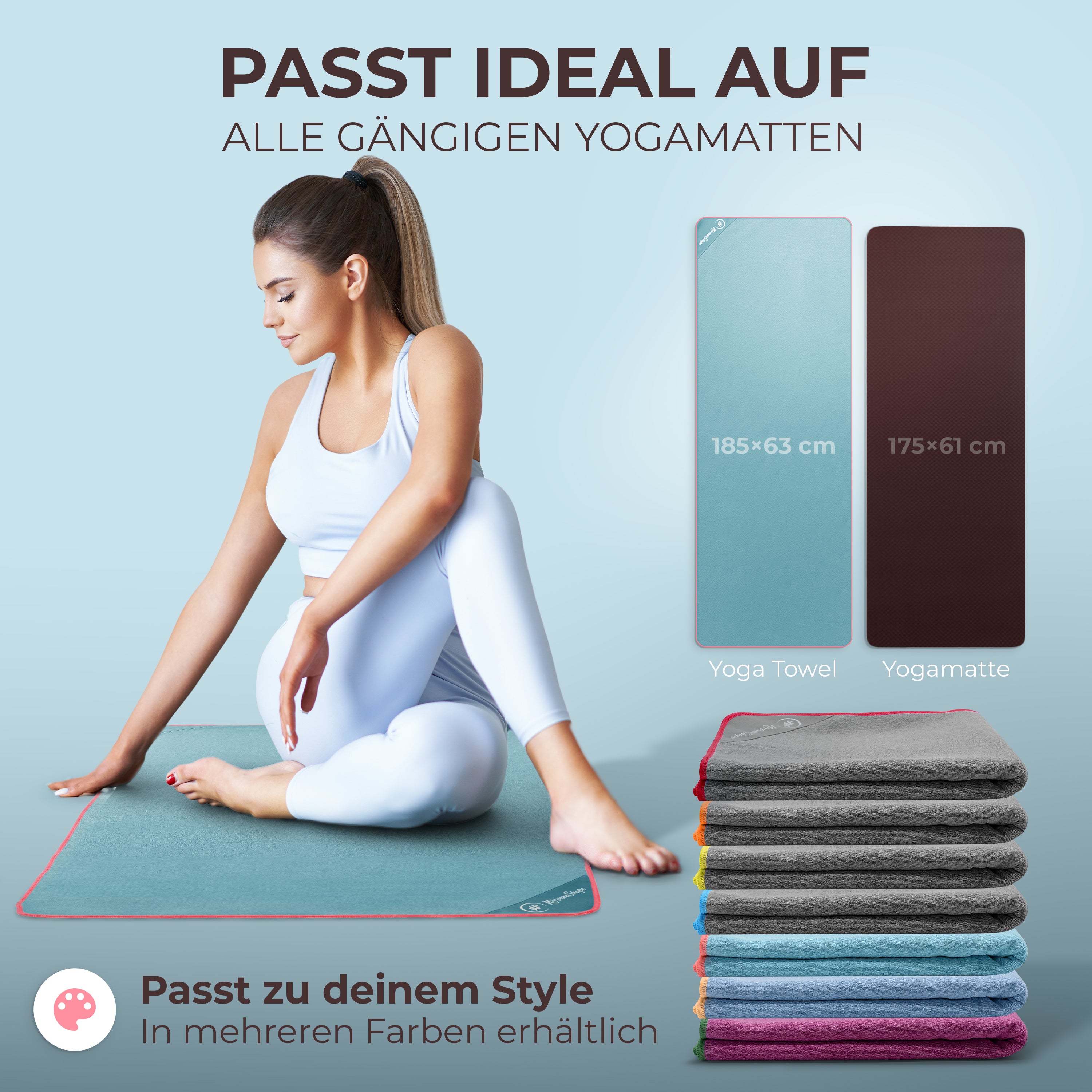 Rutschfestes Yoga Handtuch