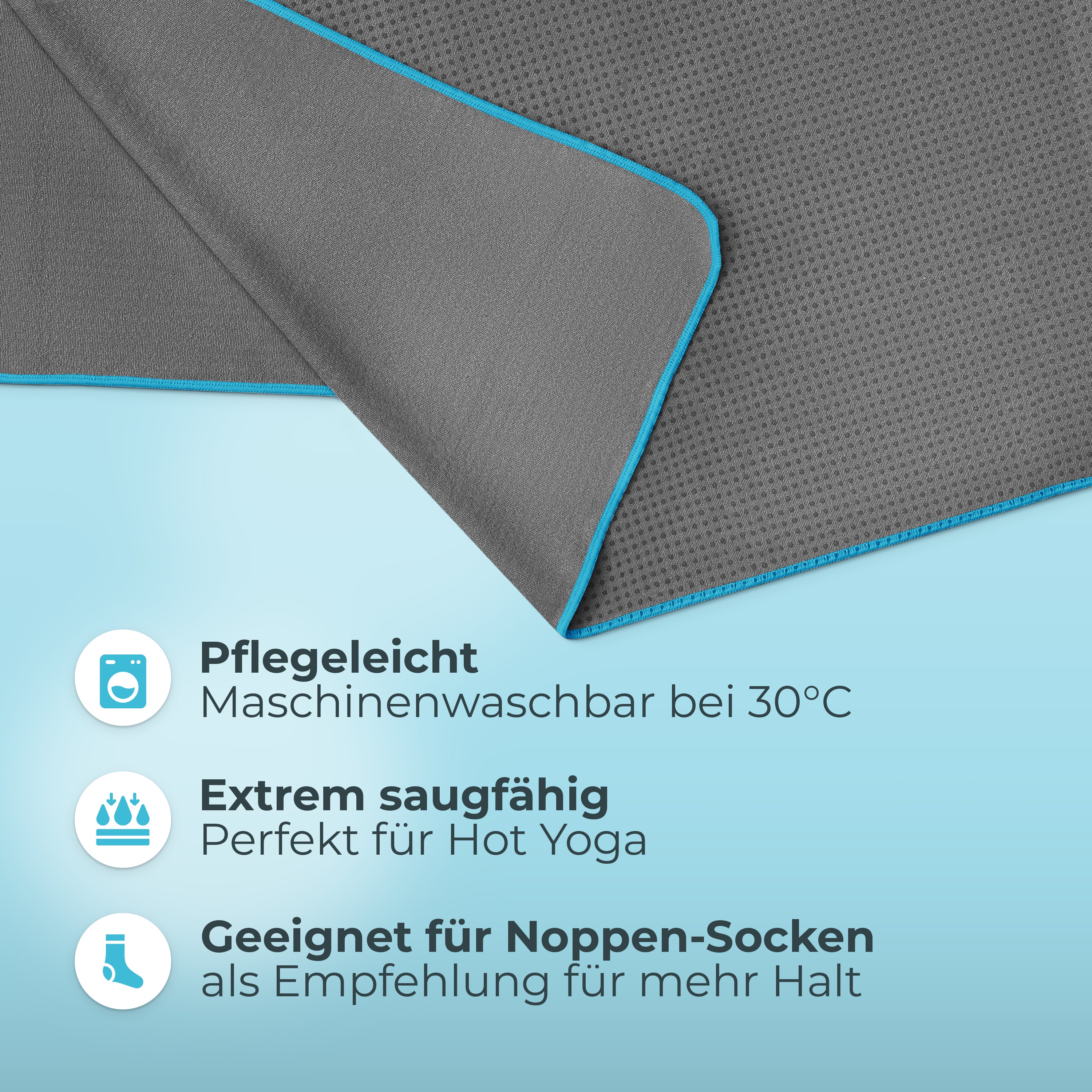 Rutschfestes Yoga Handtuch