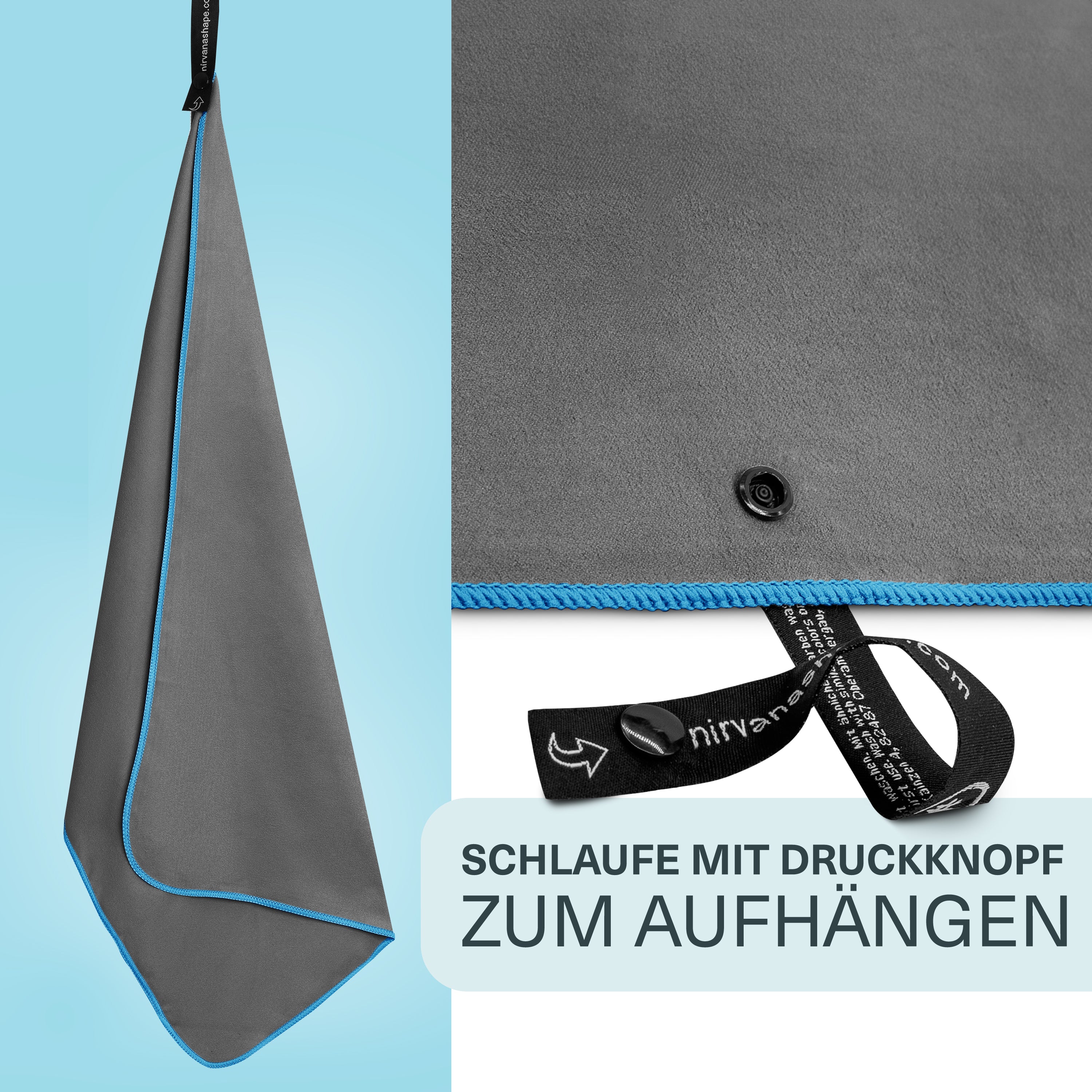 Ultraleichte und schnelltrocknende Mikrofaser Handtücher