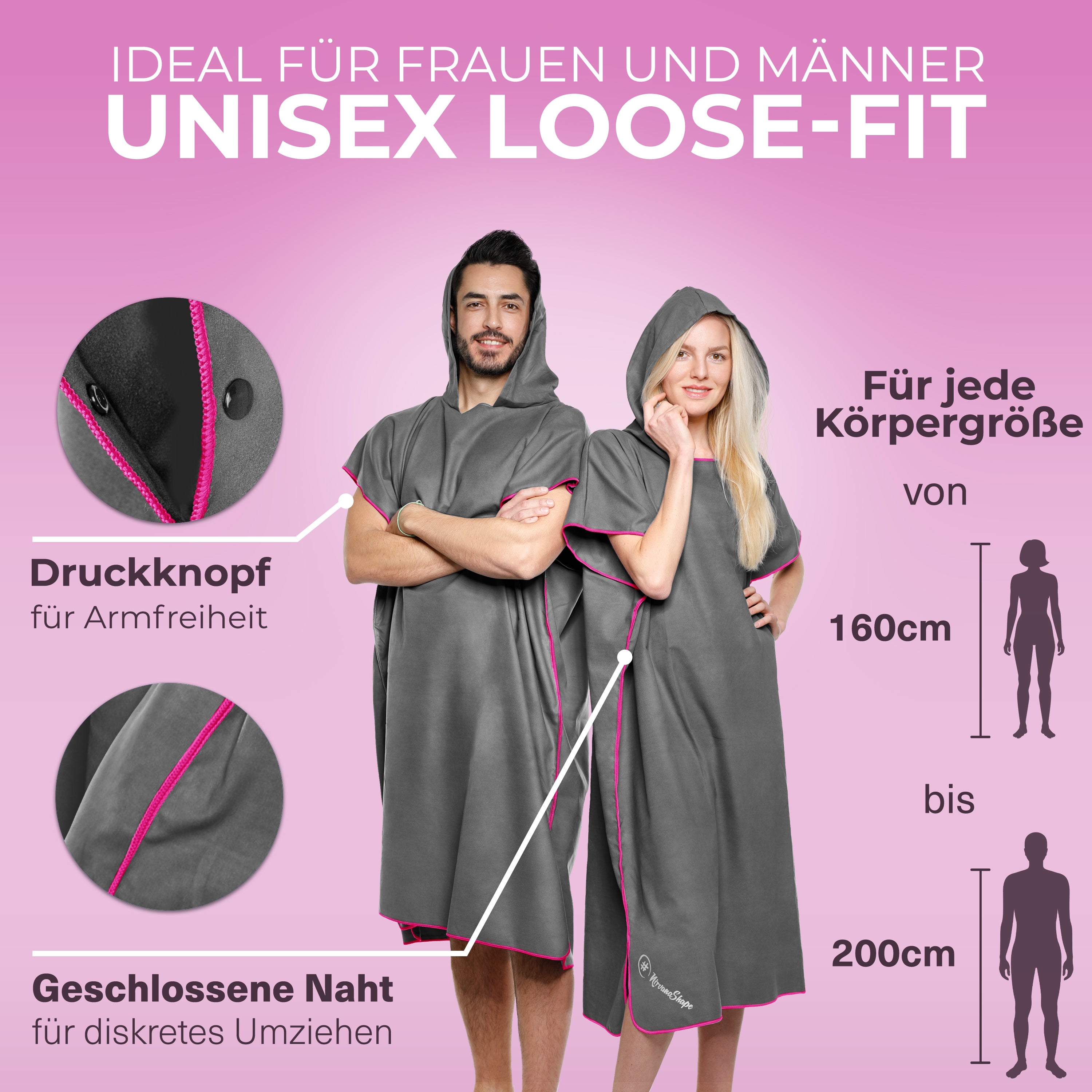 Vielseitiger und Kompakter Surfponcho