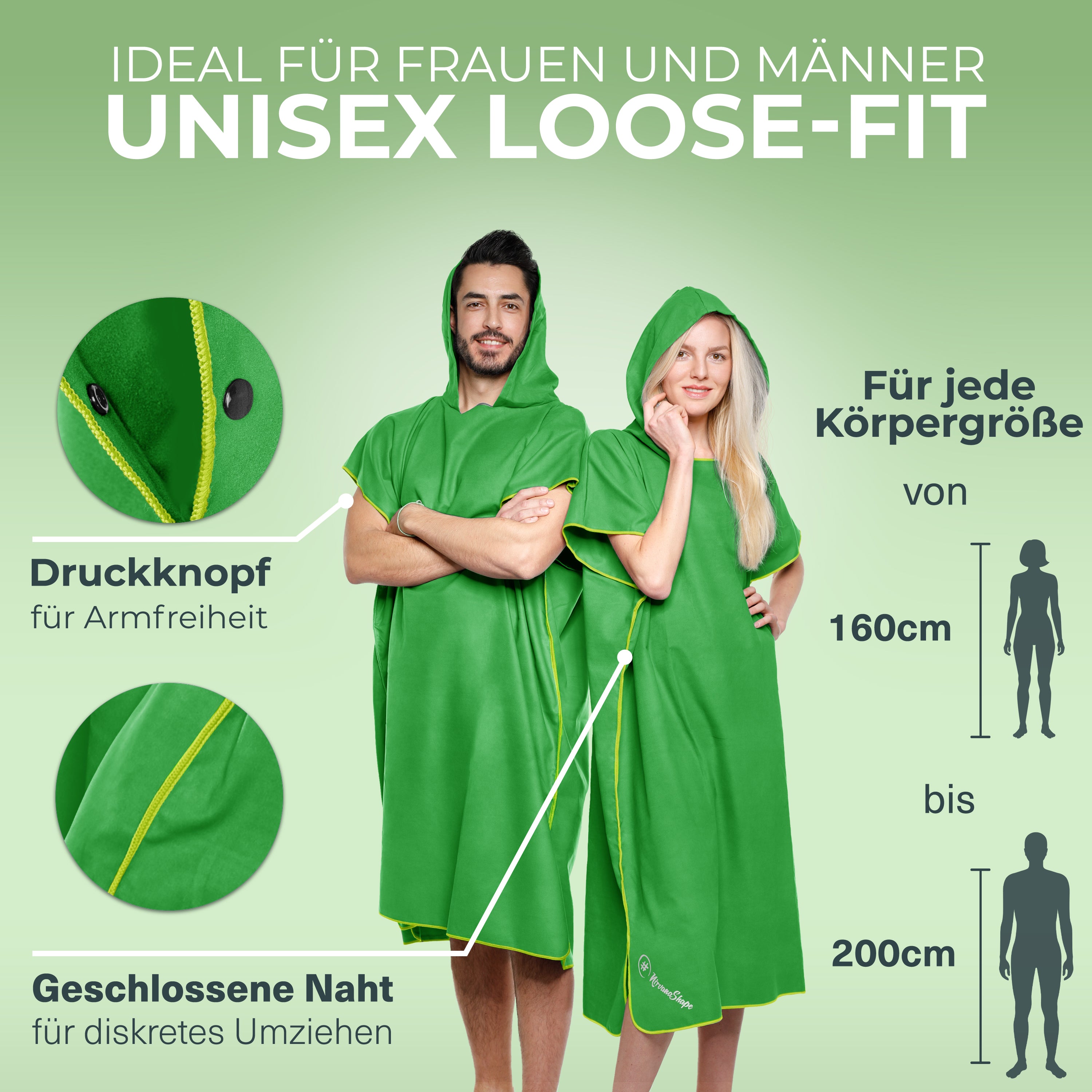 Vielseitiger und Kompakter Surfponcho