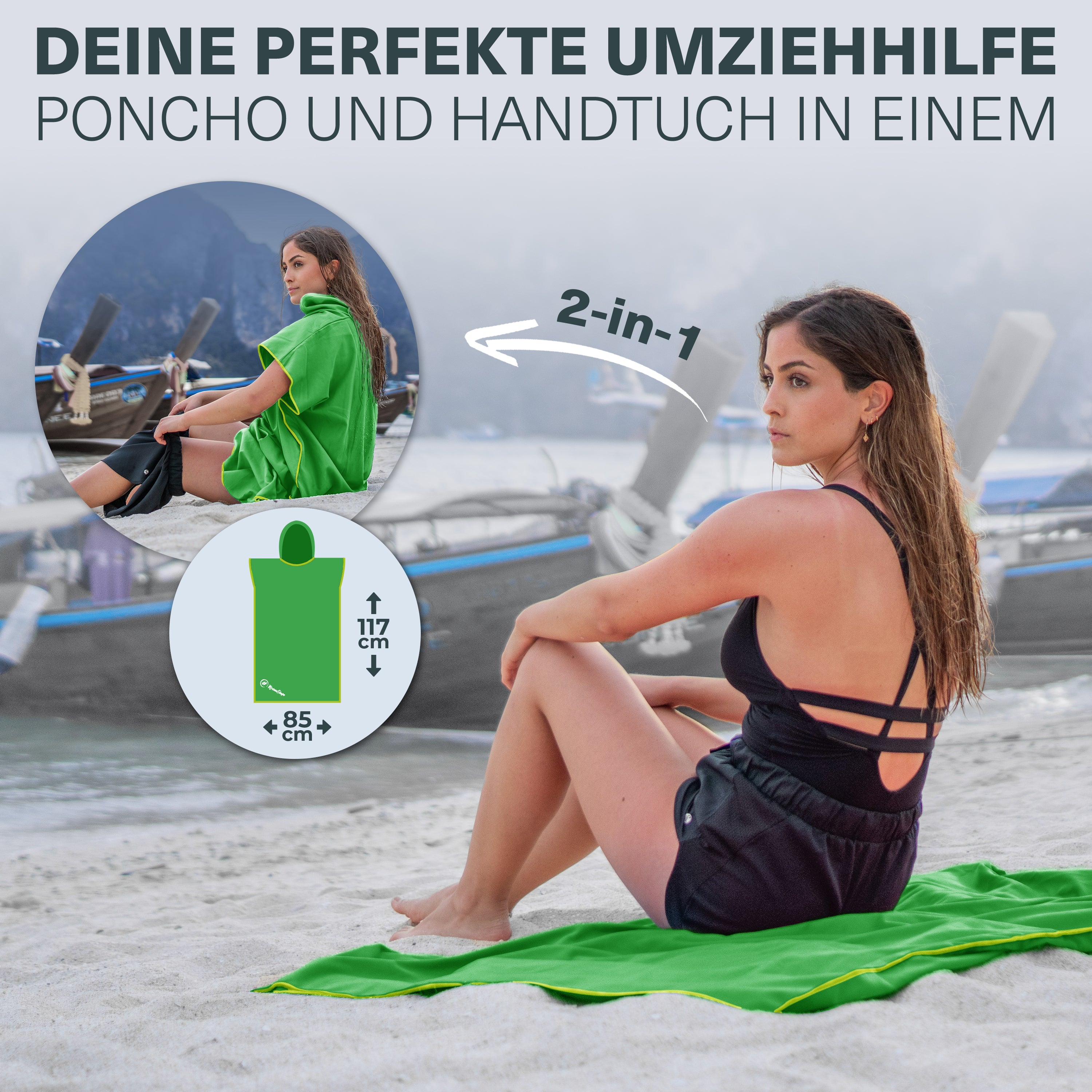 Vielseitiger und Kompakter Surfponcho