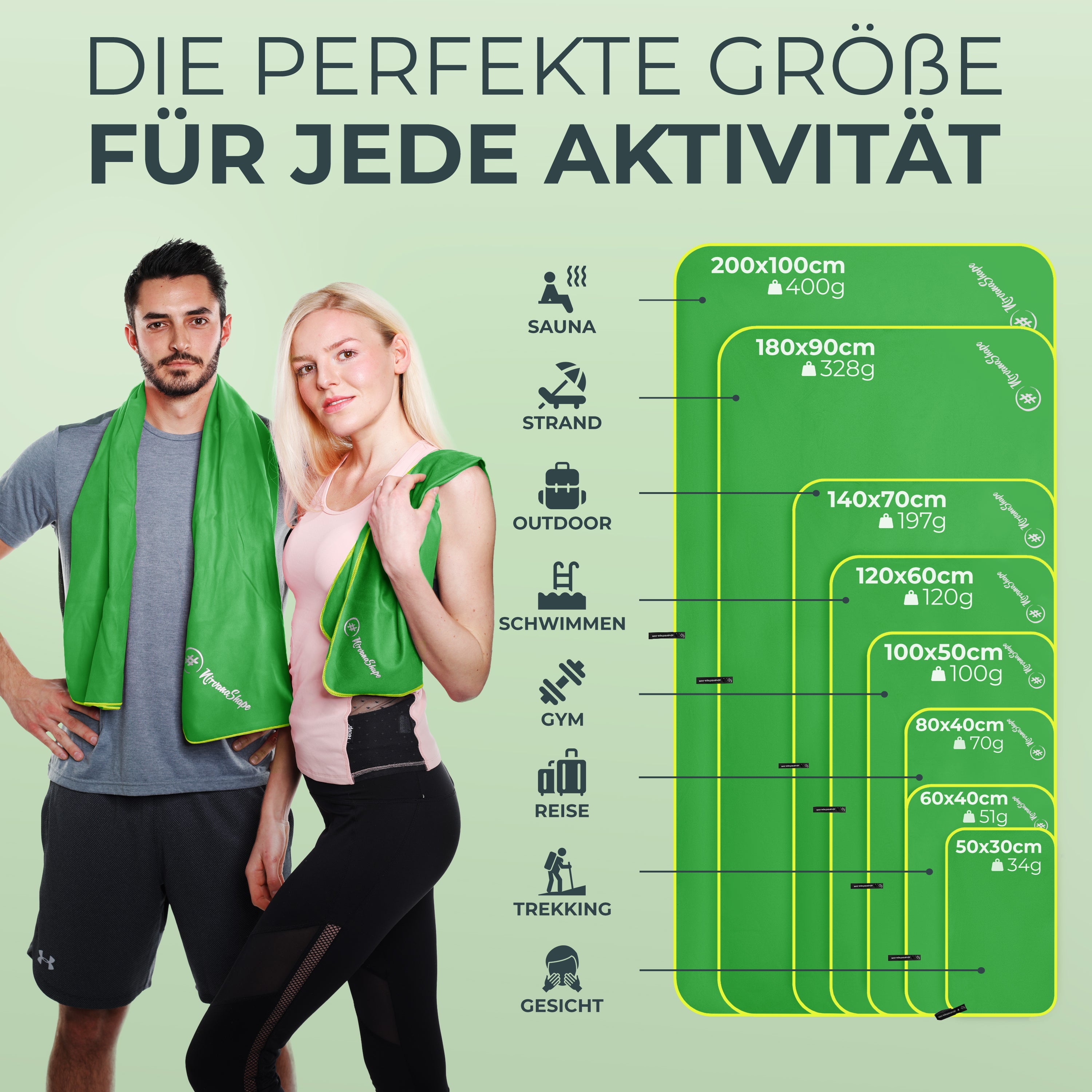 Schnelltrocknendes Reise Handtuch