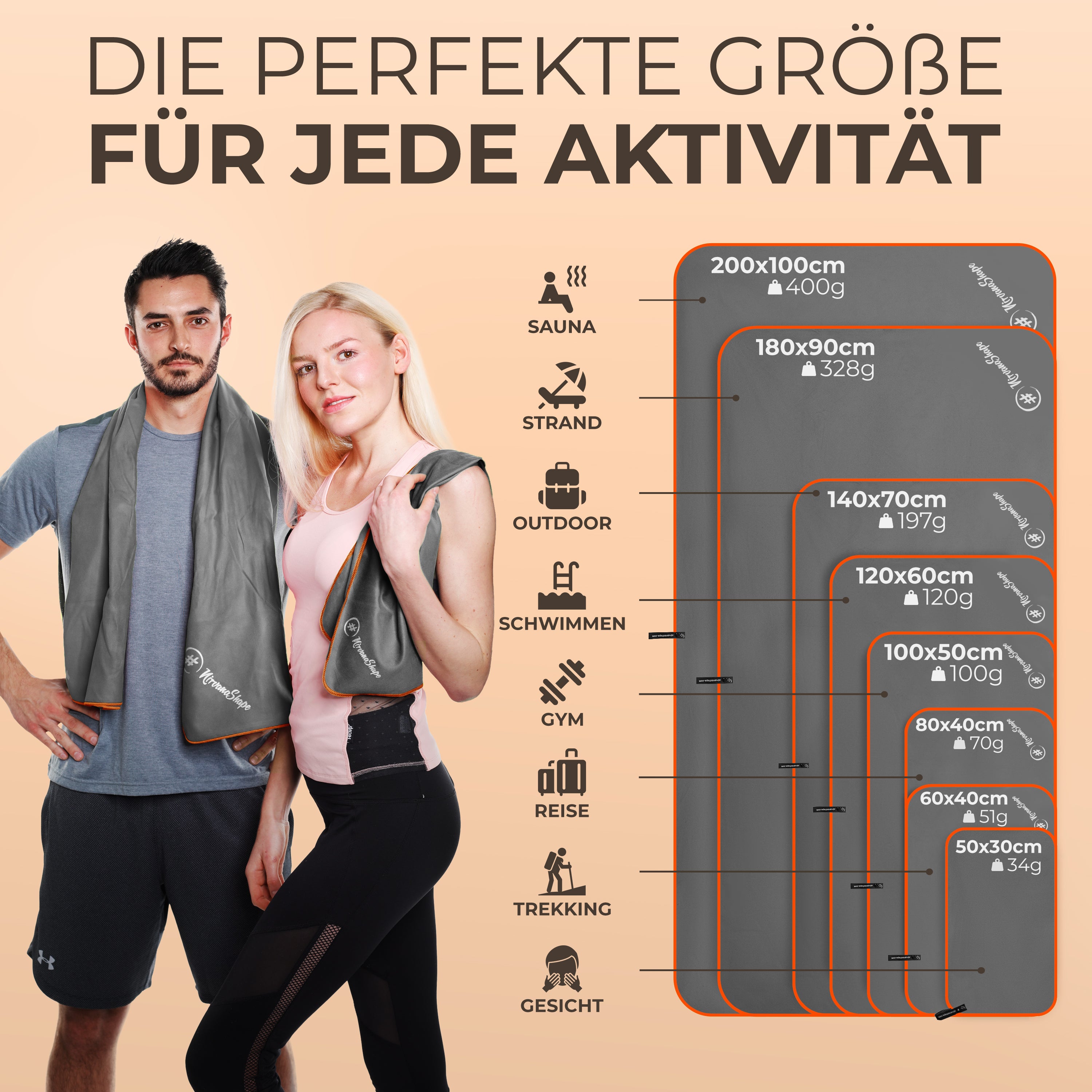 Schnelltrocknendes Reise Handtuch