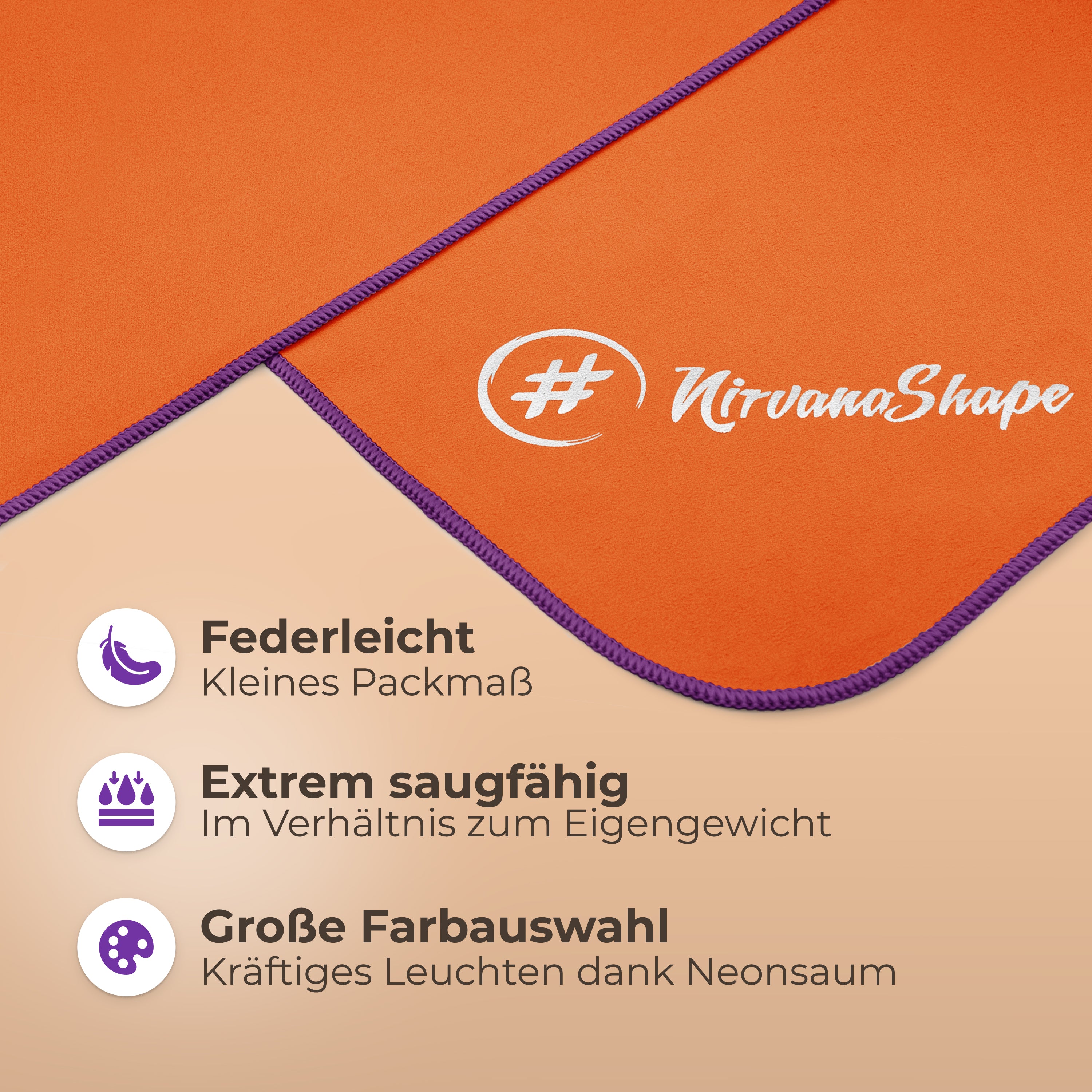 Schnelltrocknendes Reise Handtuch