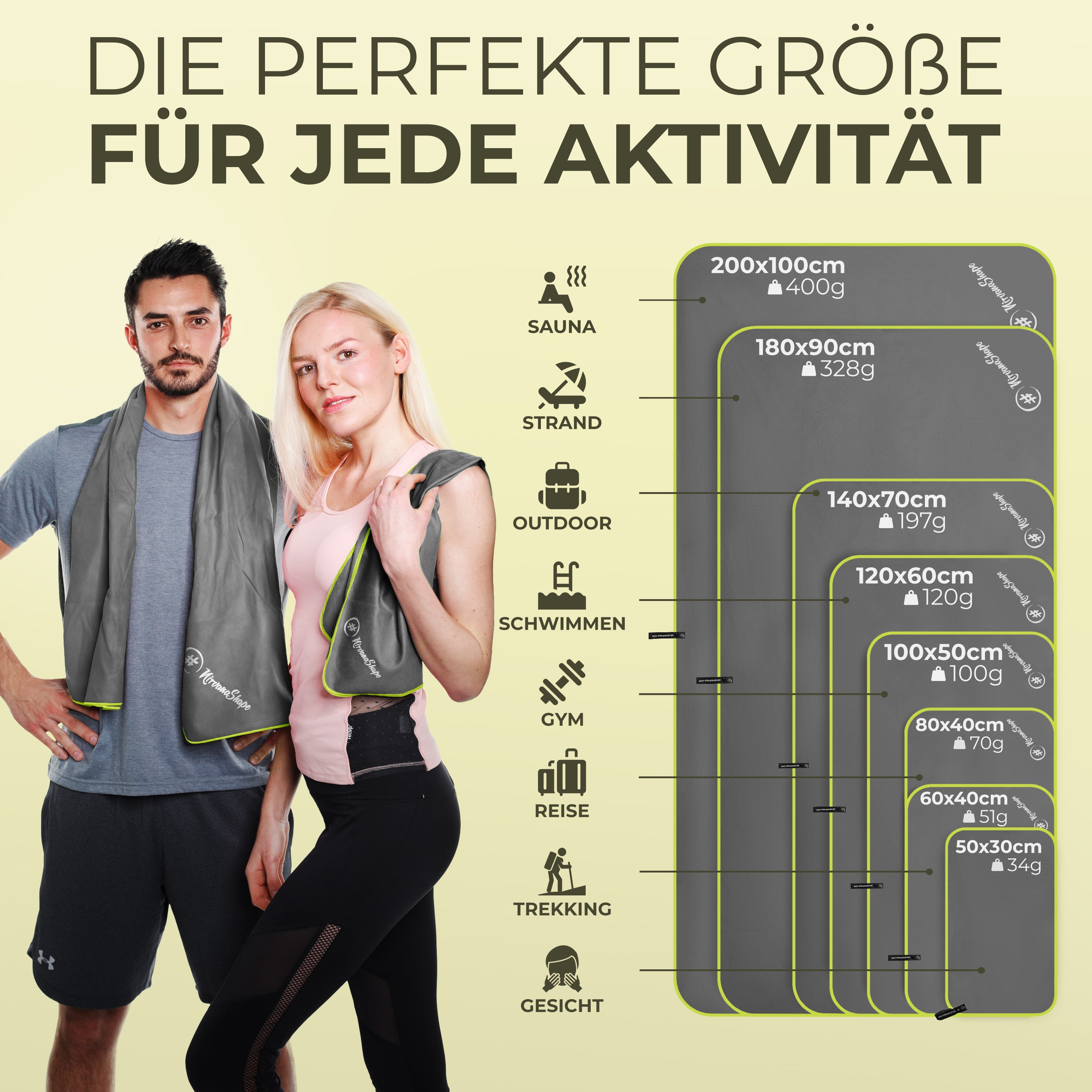 Schnelltrocknendes Reise Handtuch