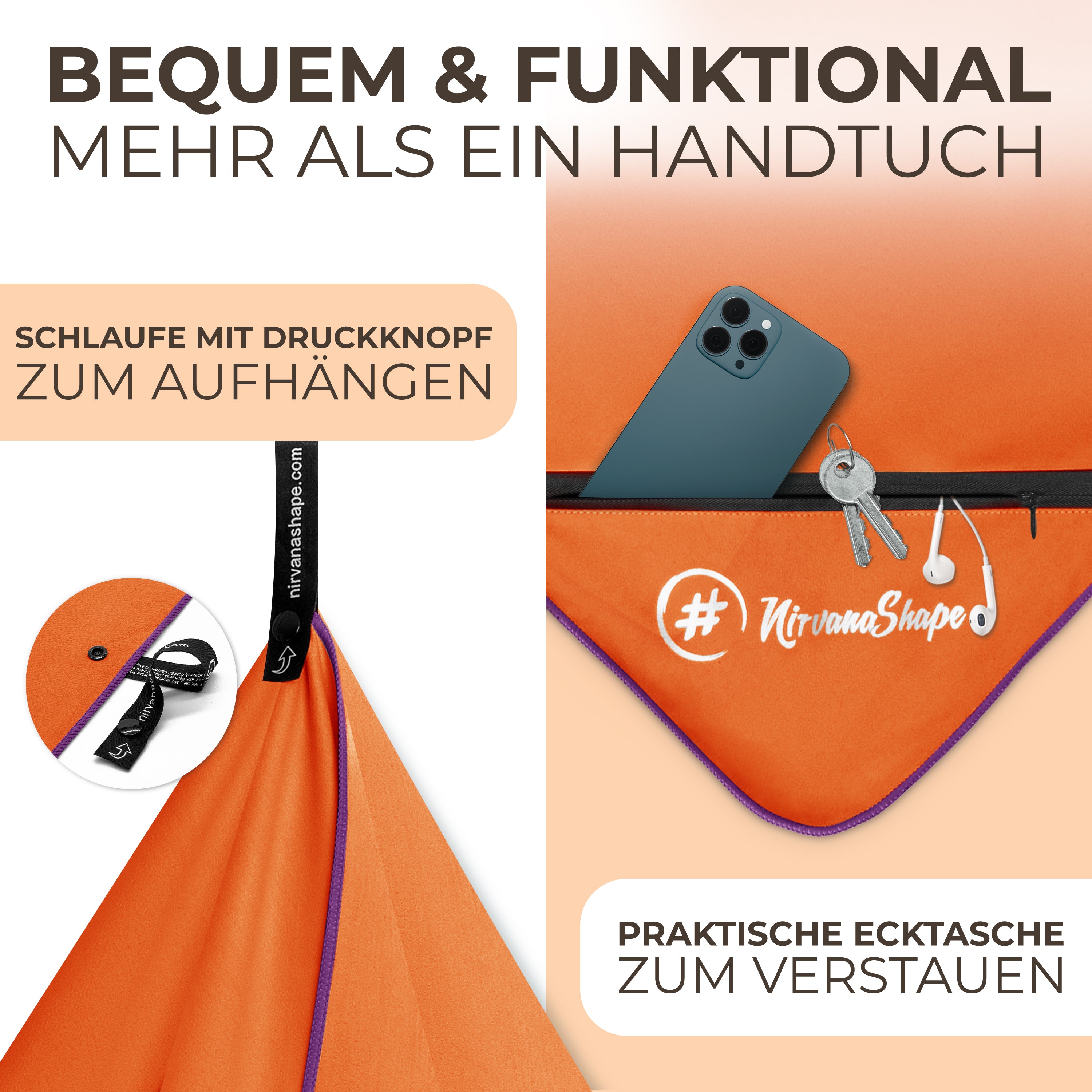 Ultraleichte und schnelltrocknende Mikrofaser Handtücher