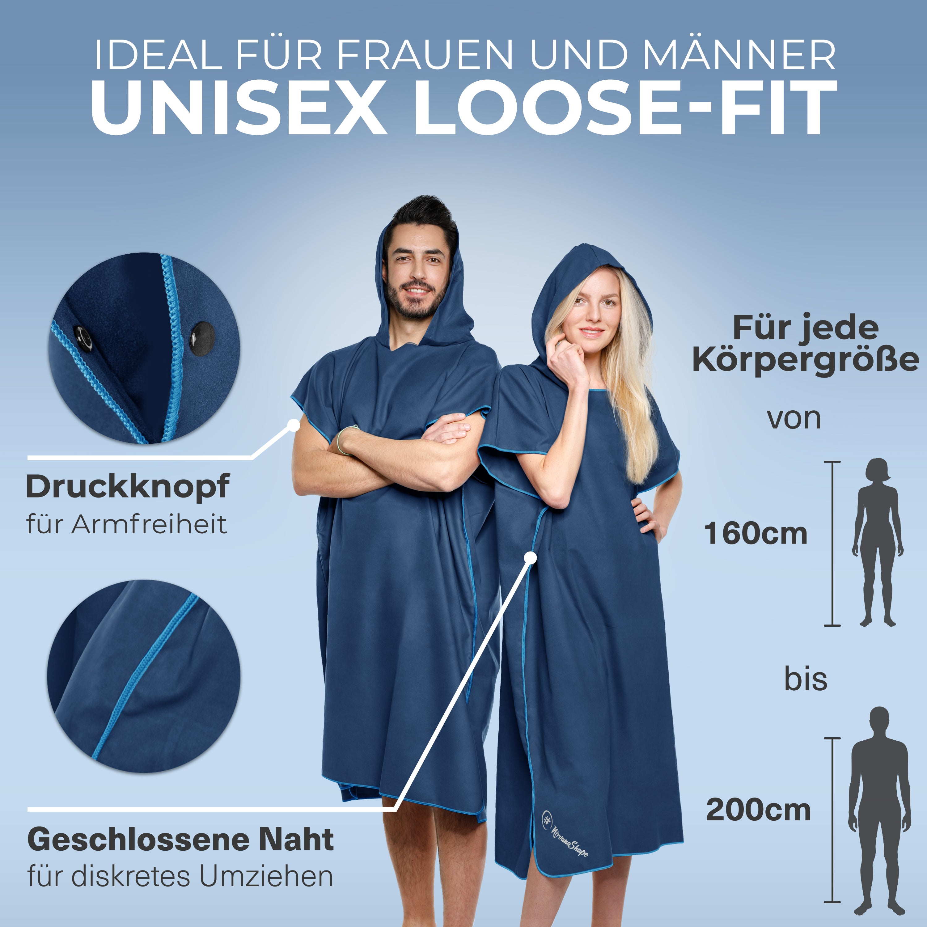 Vielseitiger und Kompakter Surfponcho