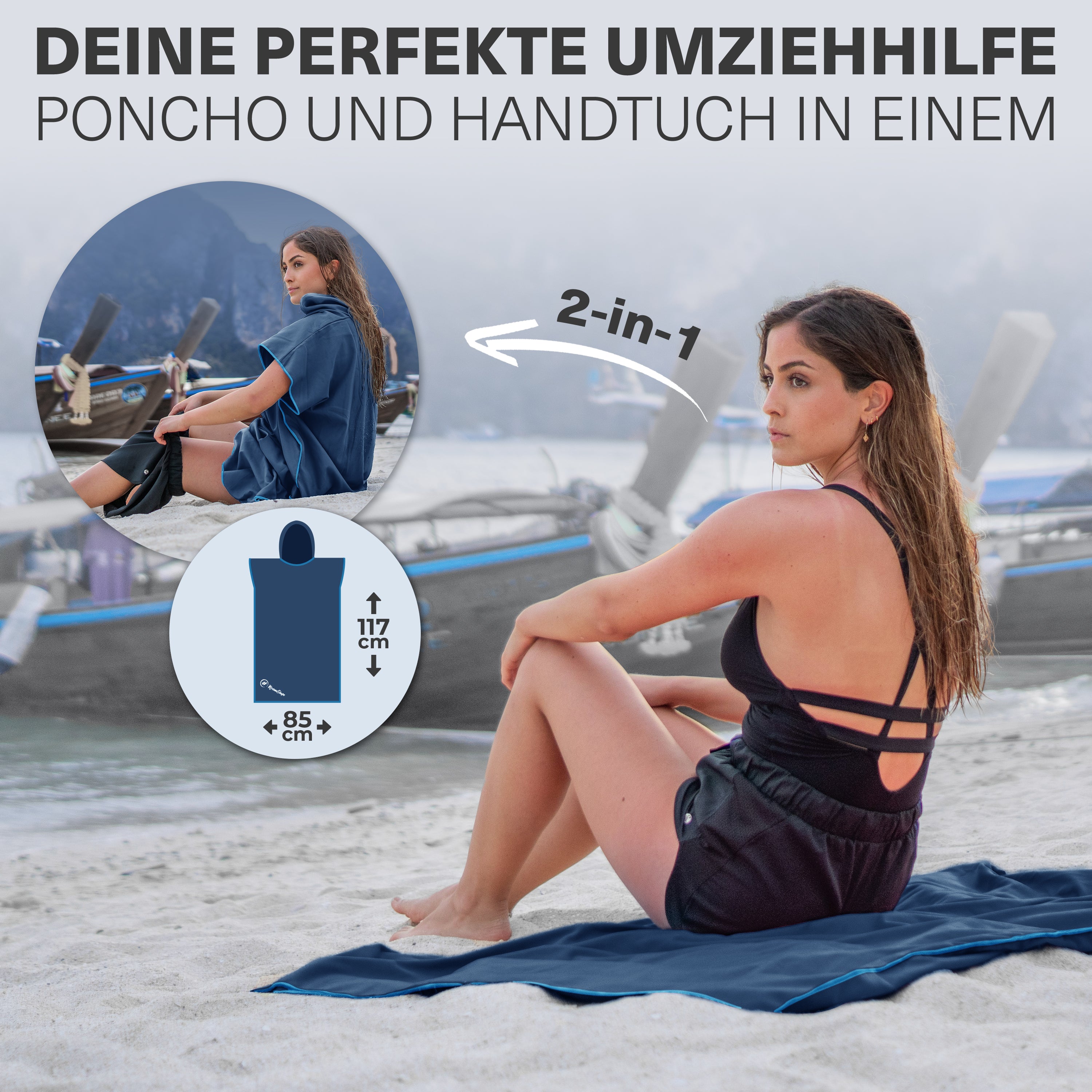 Vielseitiger und Kompakter Surfponcho