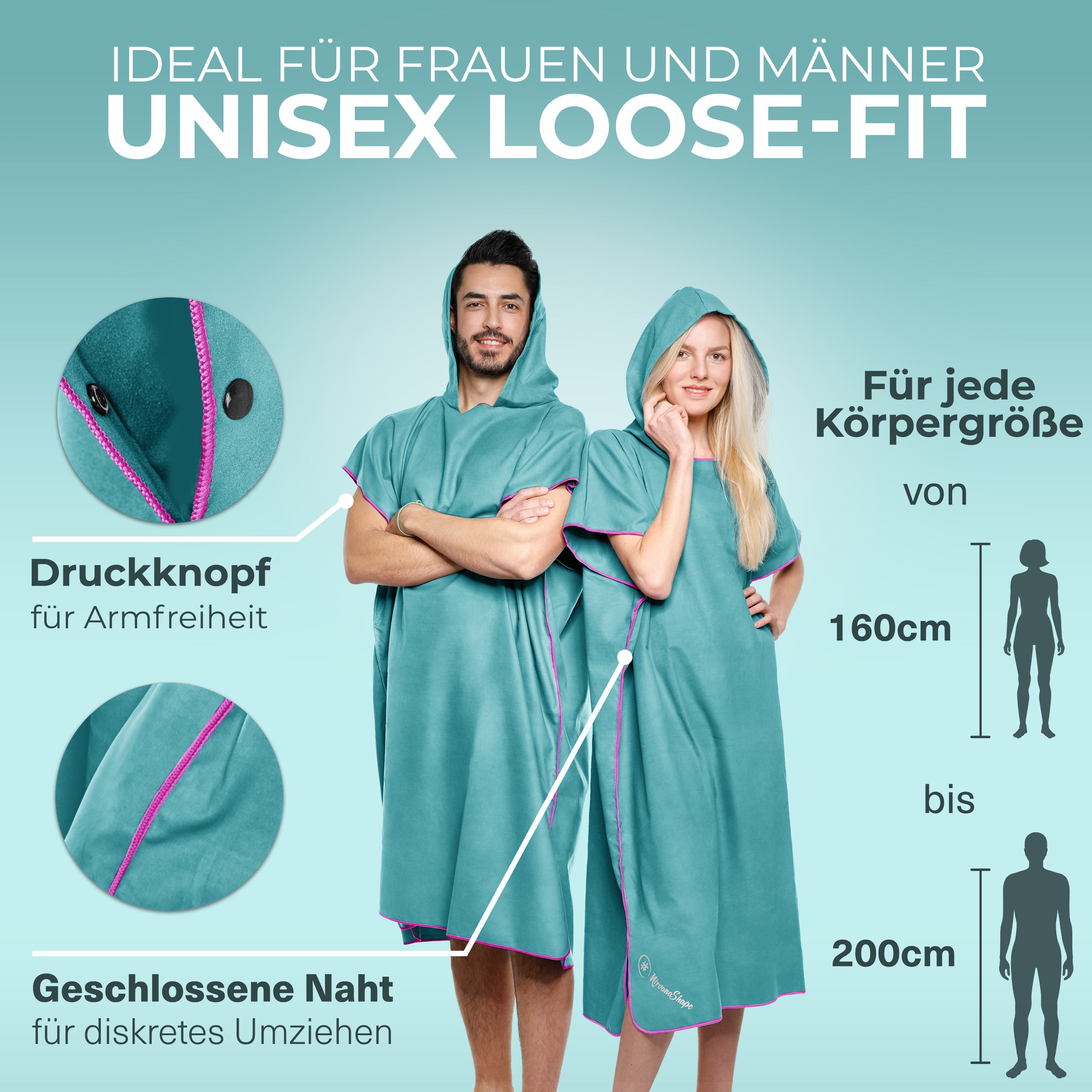 Vielseitiger und Kompakter Surfponcho