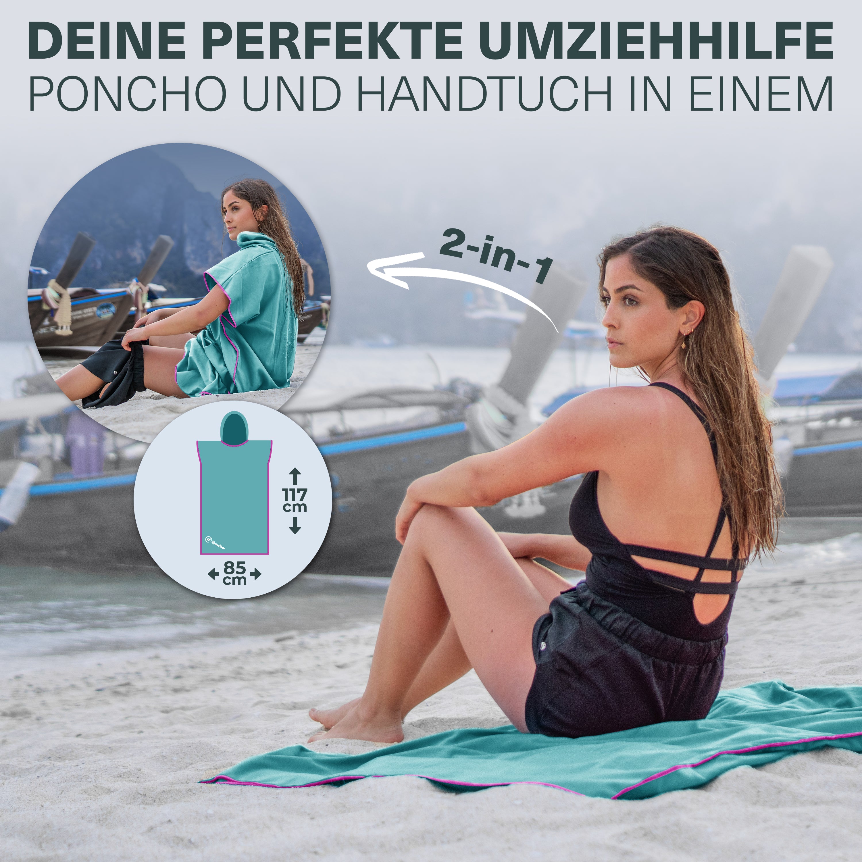 Vielseitiger und Kompakter Surfponcho