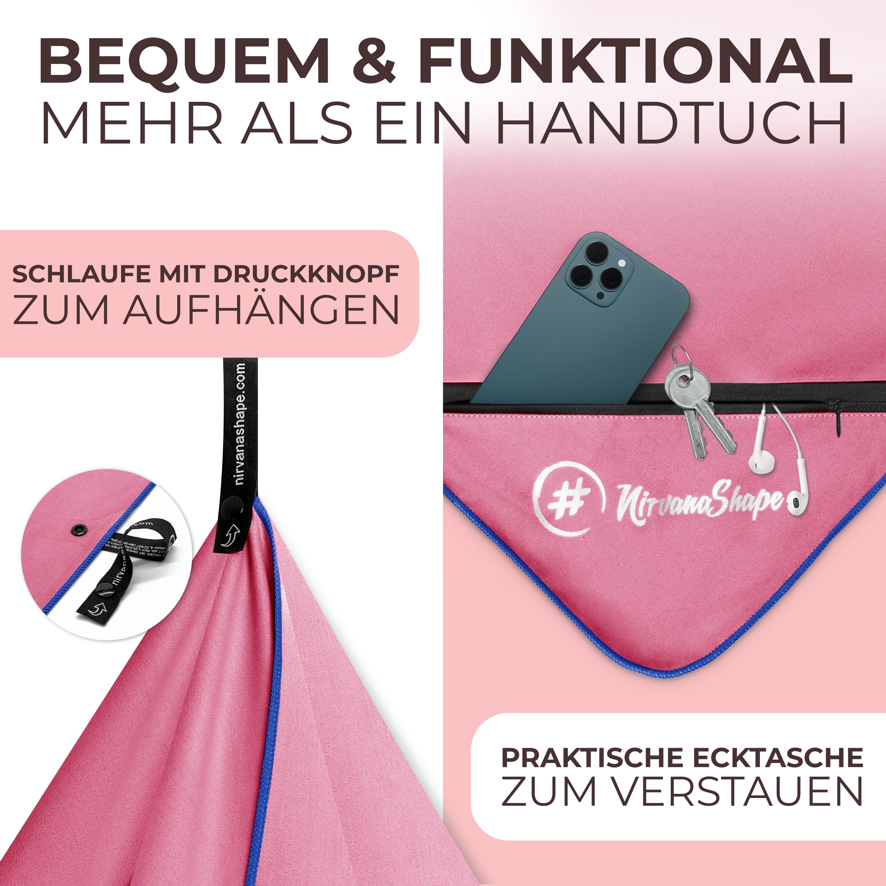Ultraleichte und schnelltrocknende Mikrofaser Handtücher