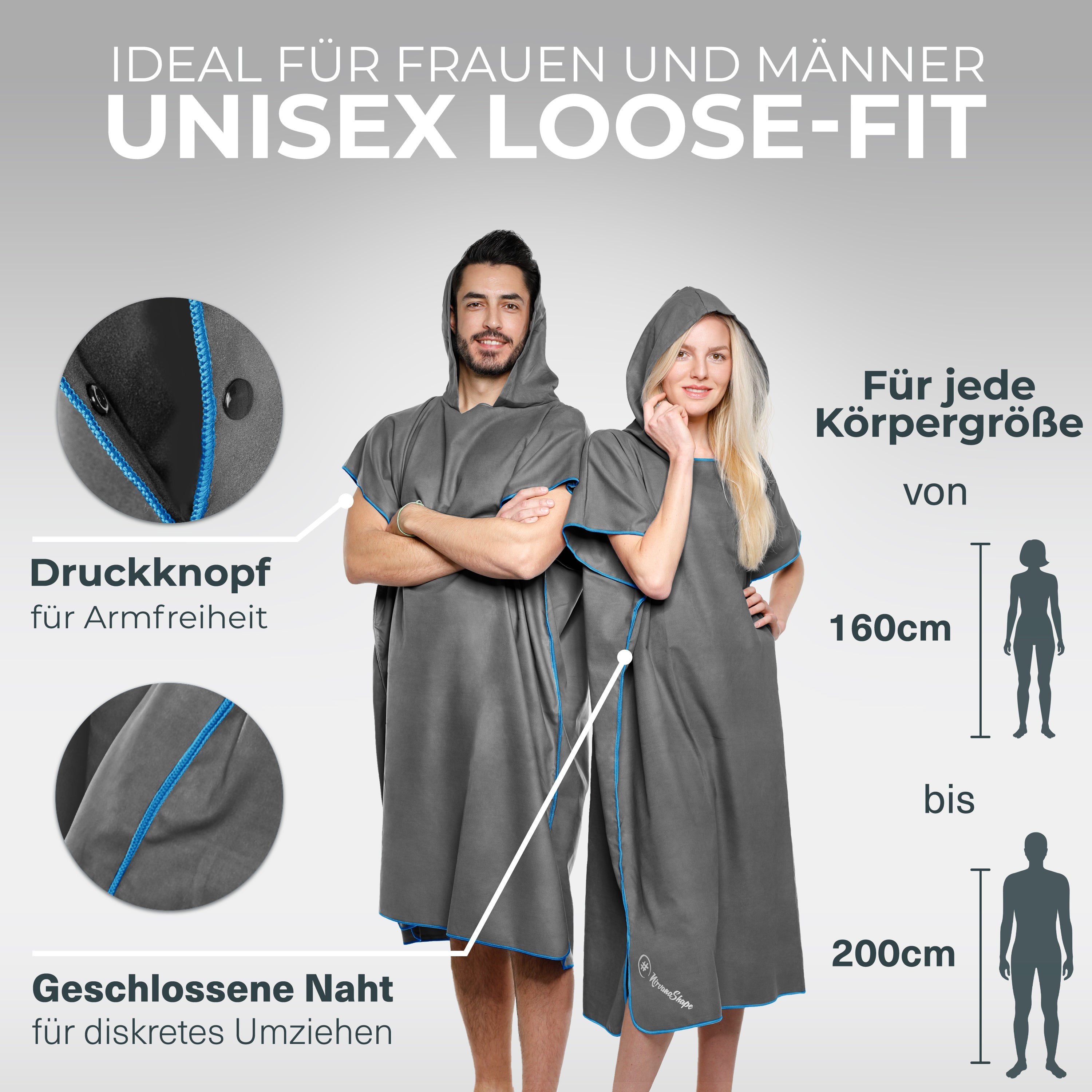 Vielseitiger und Kompakter Surfponcho