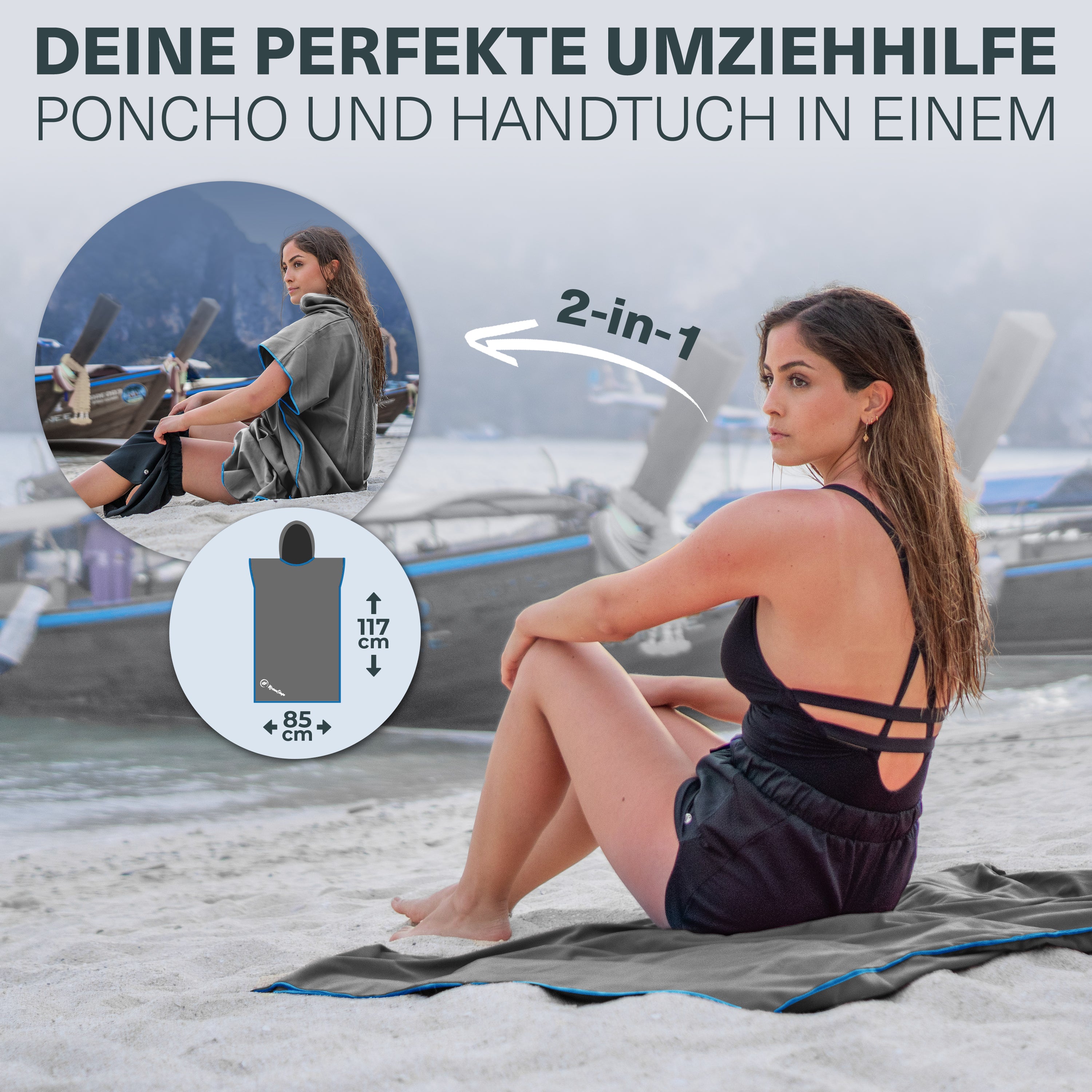Vielseitiger und Kompakter Surfponcho