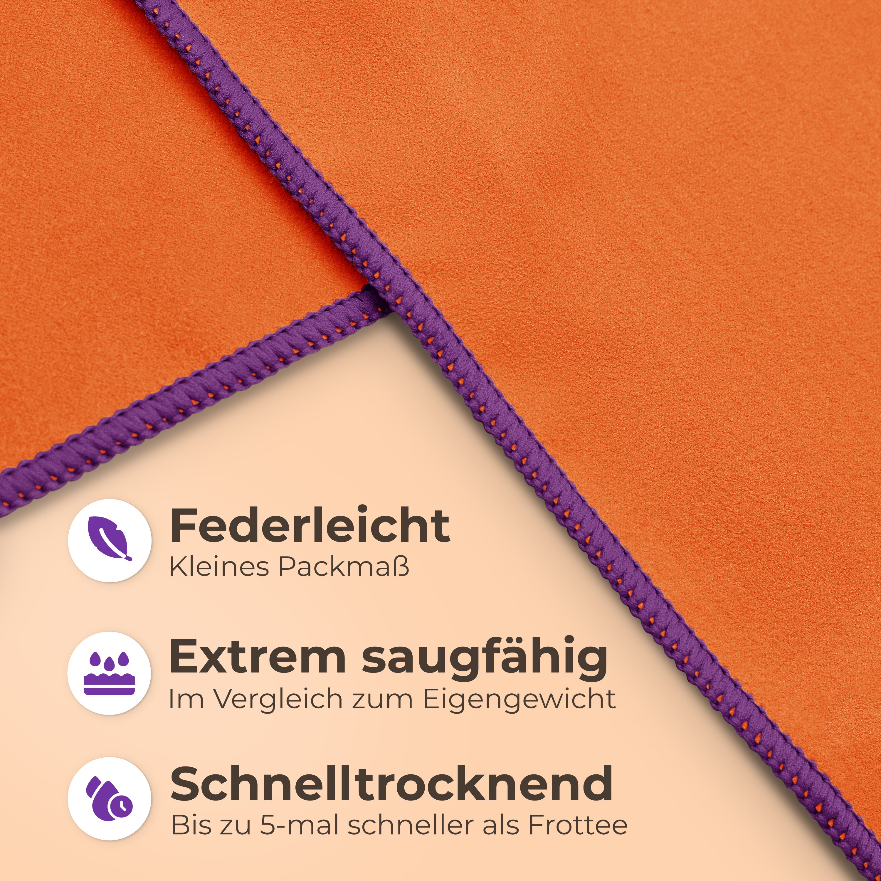 Ultraleichte und schnelltrocknende Mikrofaser Handtücher