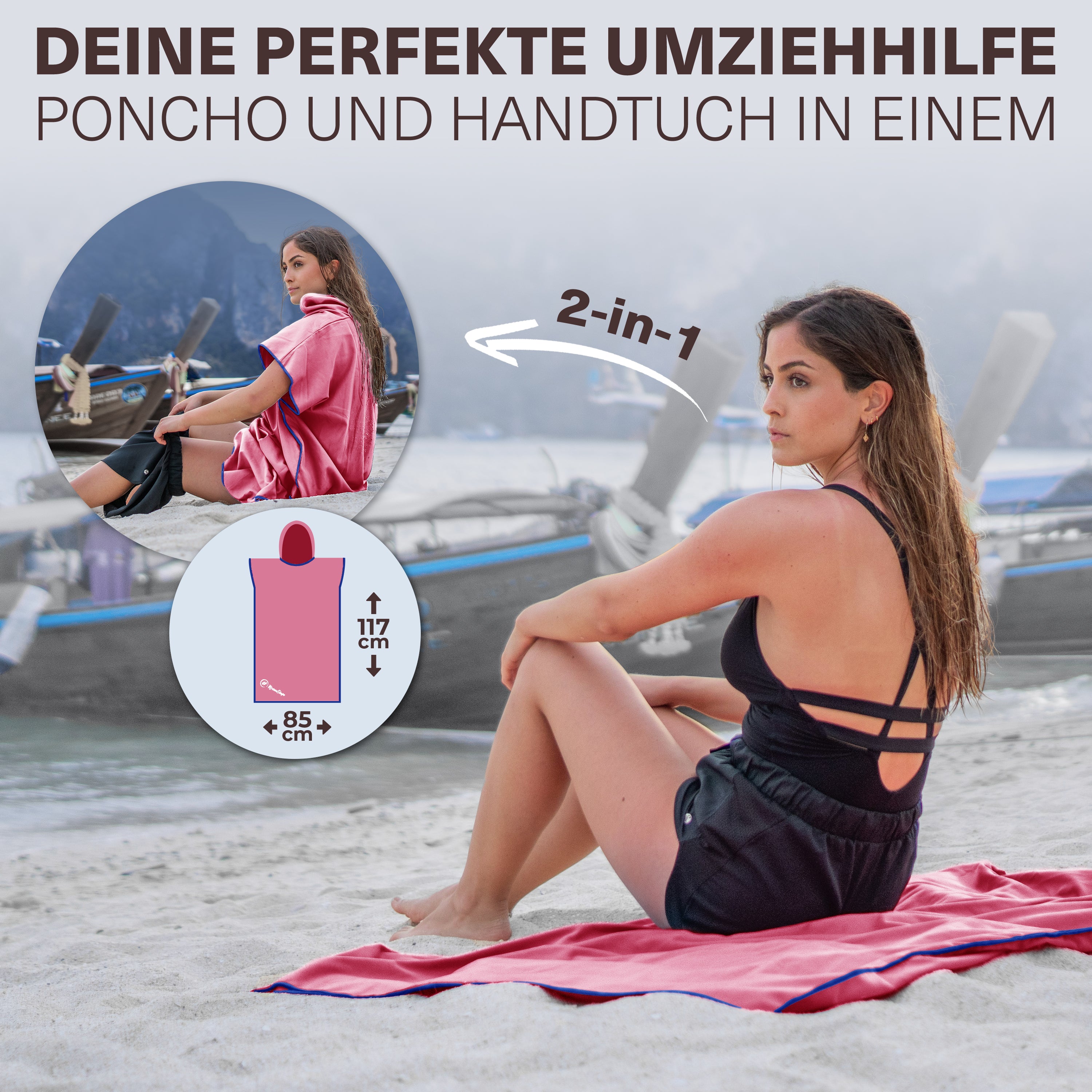 Vielseitiger und Kompakter Surfponcho