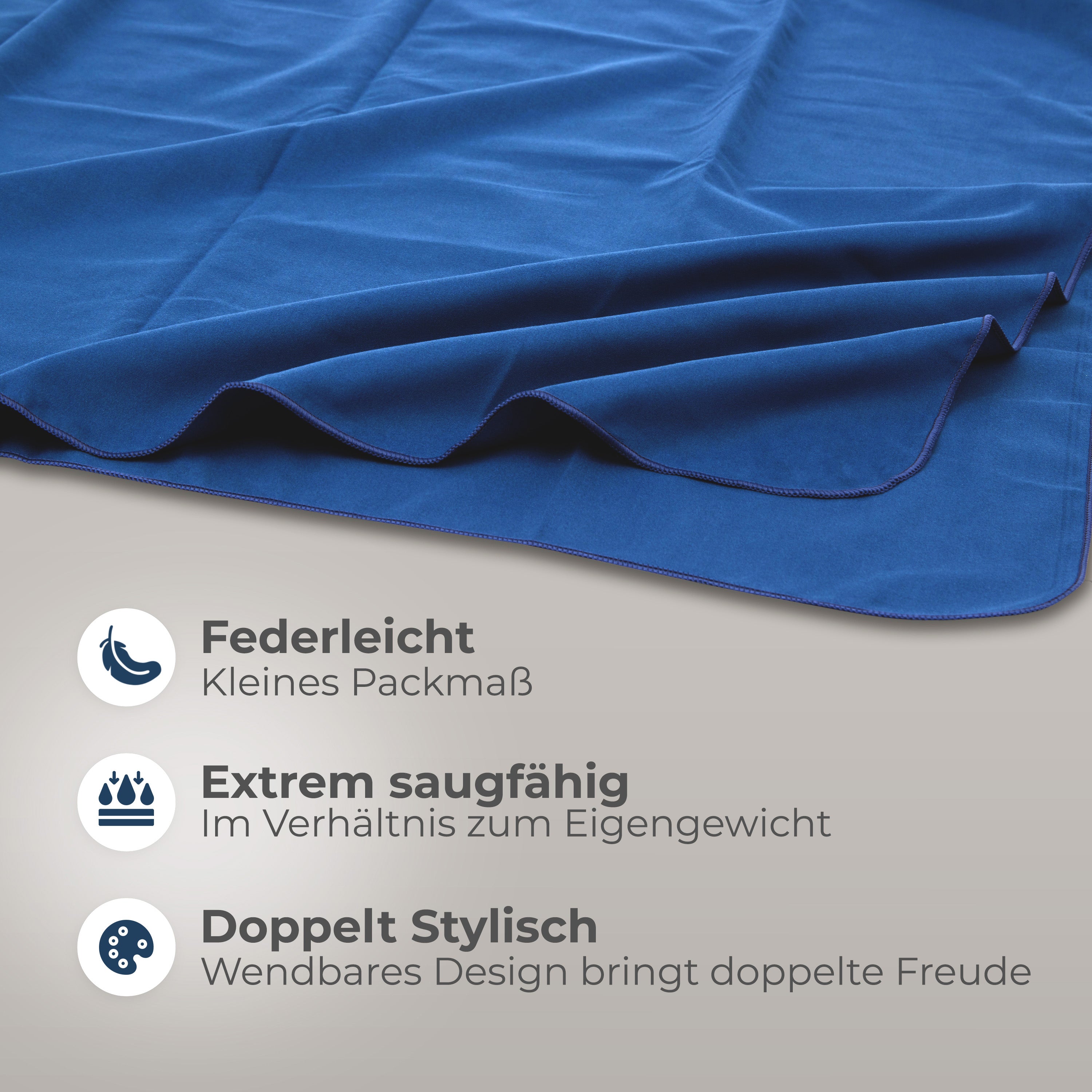 Strandtuch XXL - Strandhandtuch, Mikrofaser Badetuch, Handtuch
