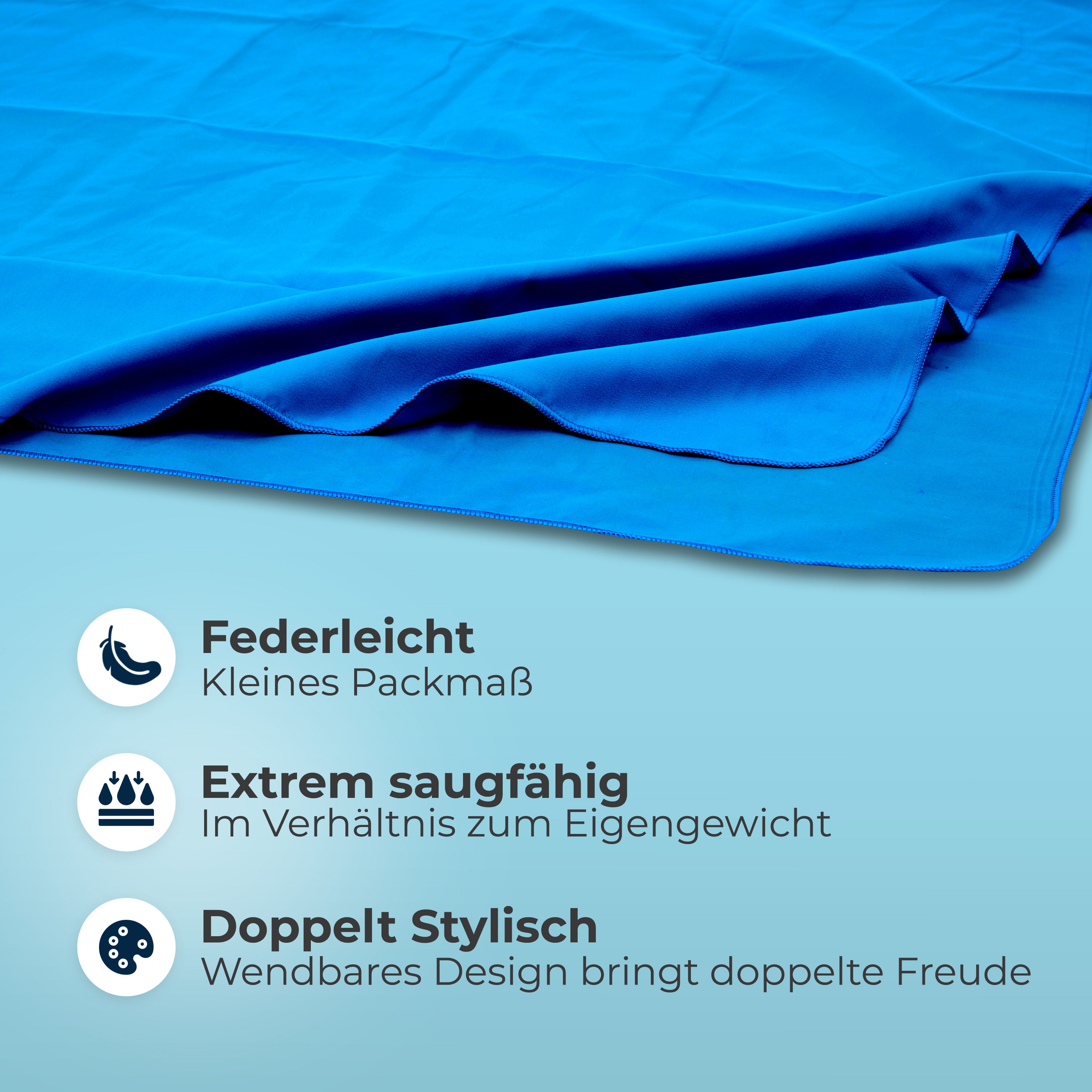 Strandtuch XXL - Strandhandtuch, Mikrofaser Badetuch, Handtuch