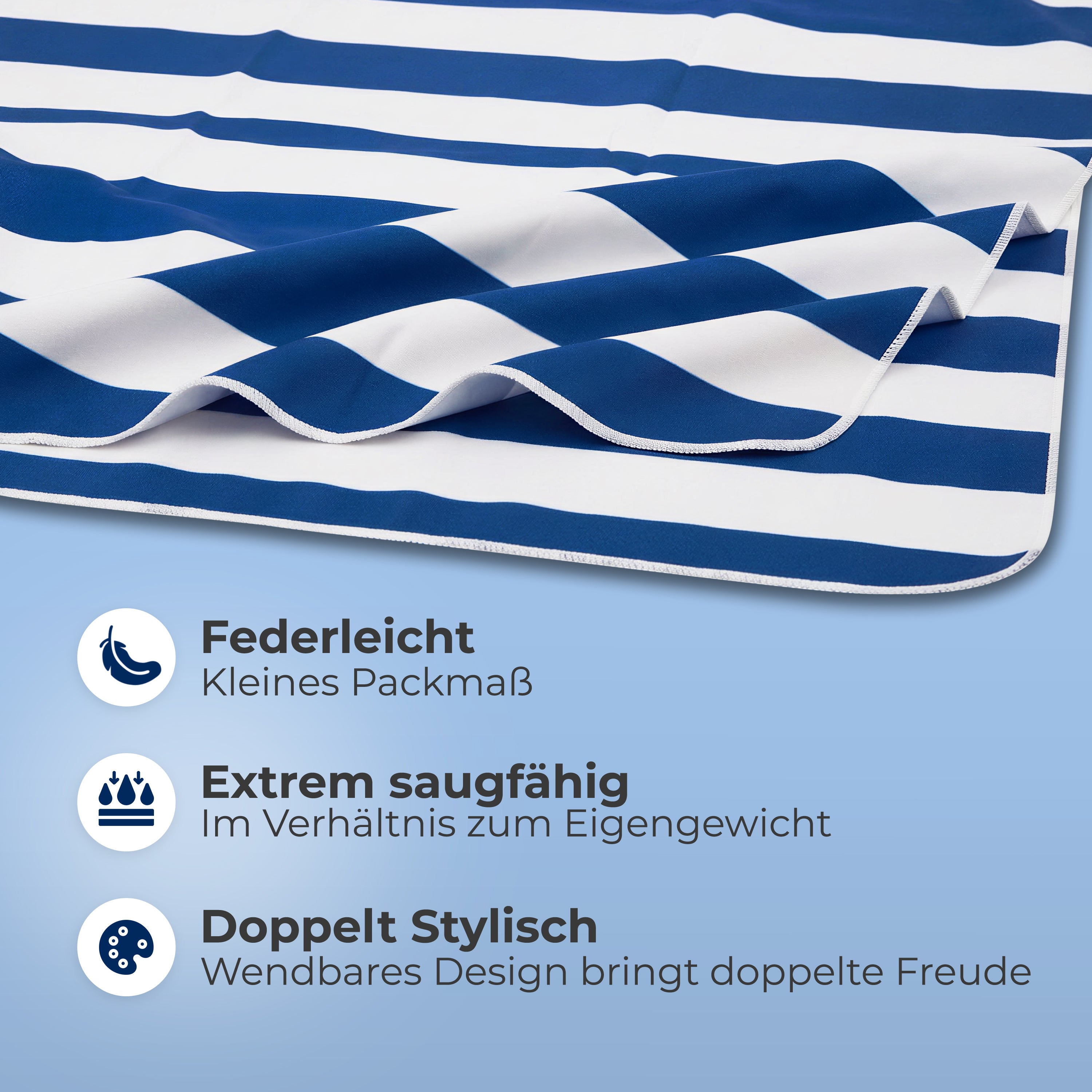 Strandtuch XXL - Strandhandtuch, Mikrofaser Badetuch, Handtuch