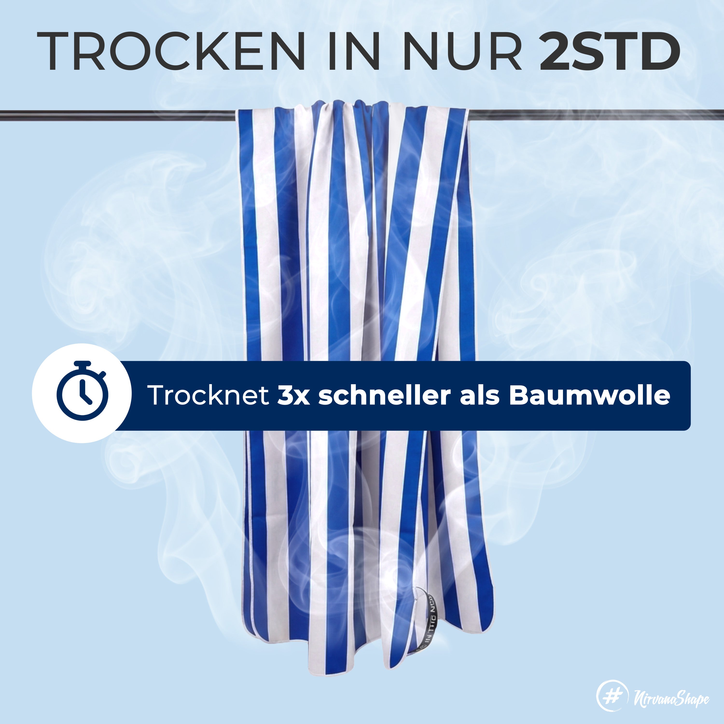 Strandtuch XXL - Strandhandtuch, Mikrofaser Badetuch, Handtuch