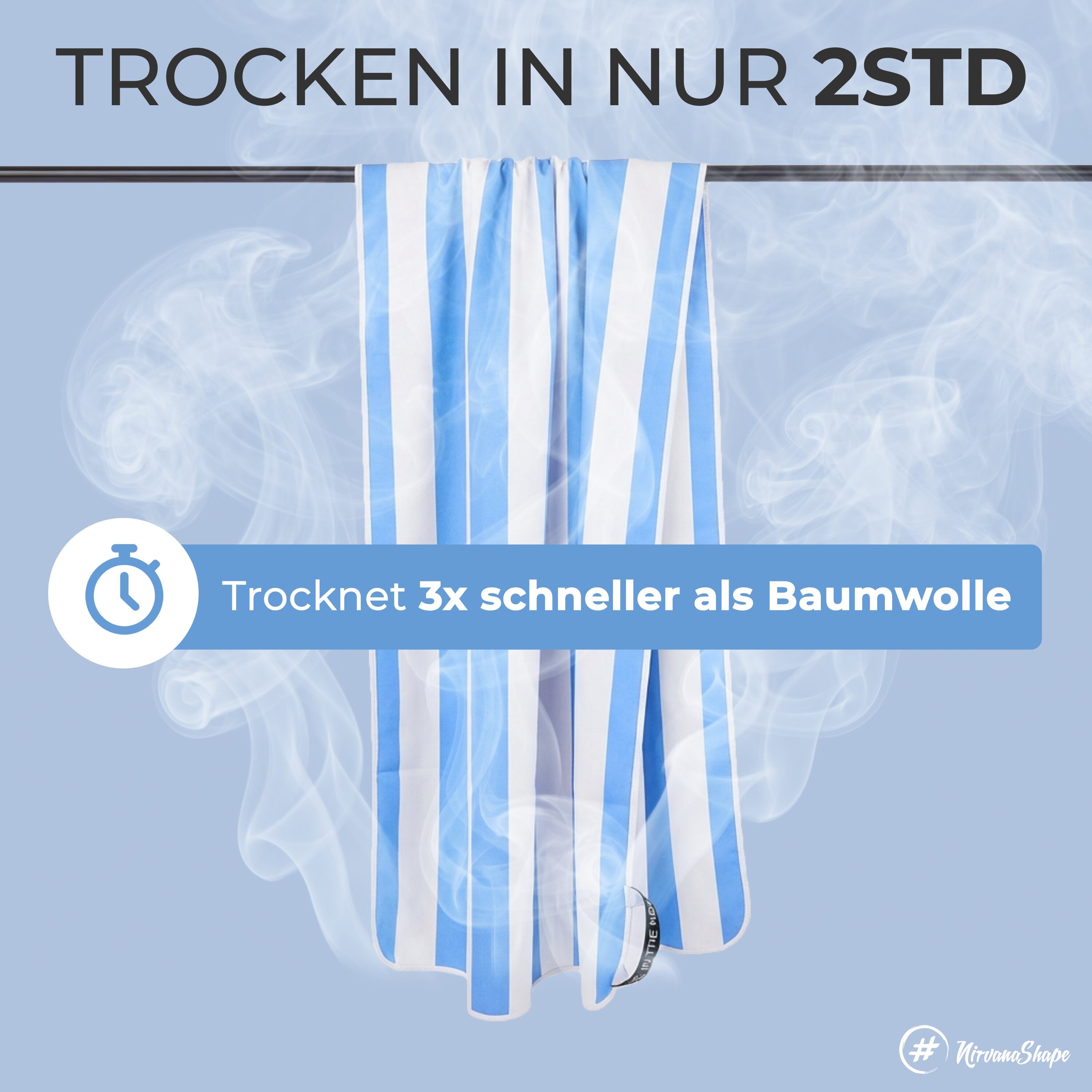 Strandtuch XXL - Strandhandtuch, Mikrofaser Badetuch, Handtuch