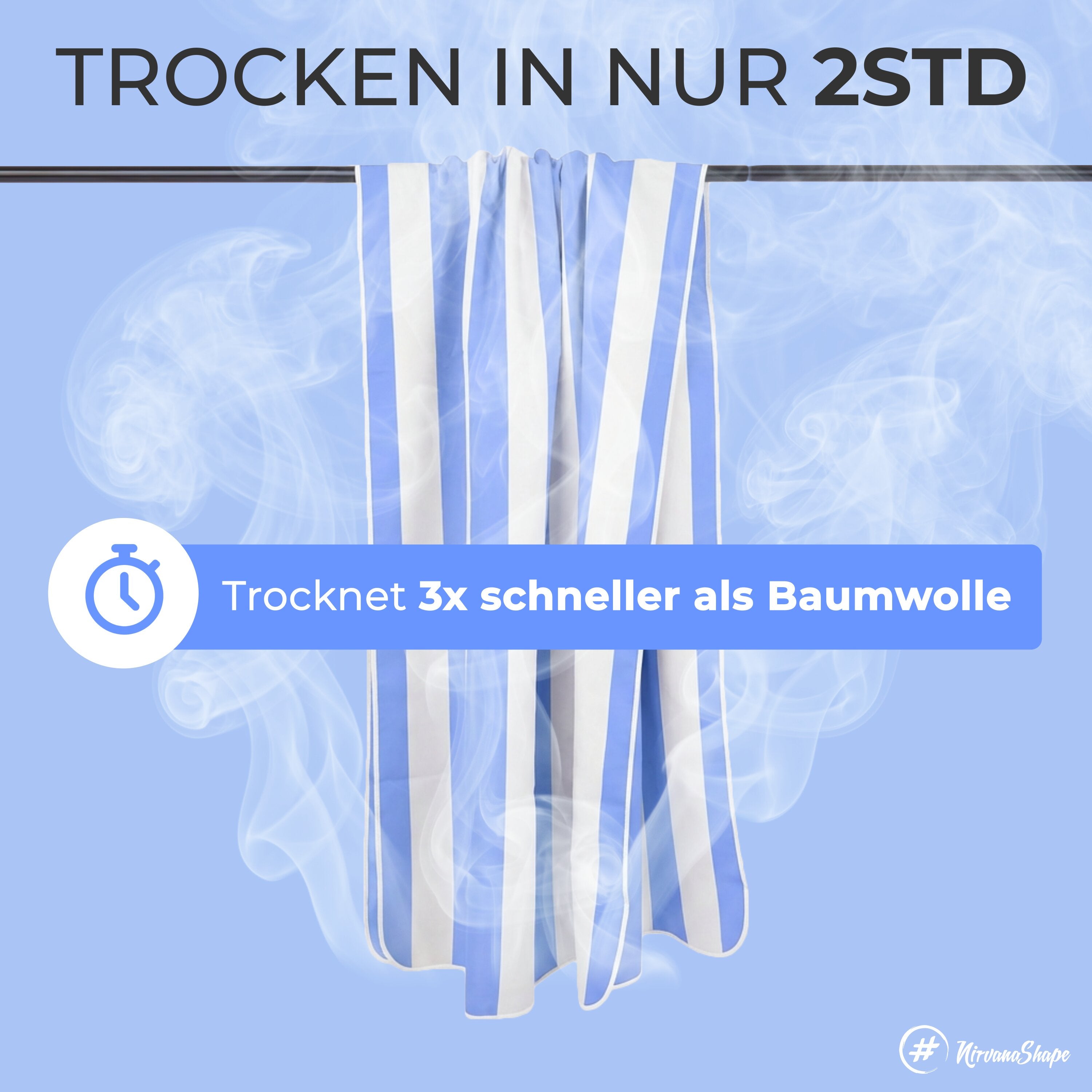 Strandtuch XXL - Strandhandtuch, Mikrofaser Badetuch, Handtuch