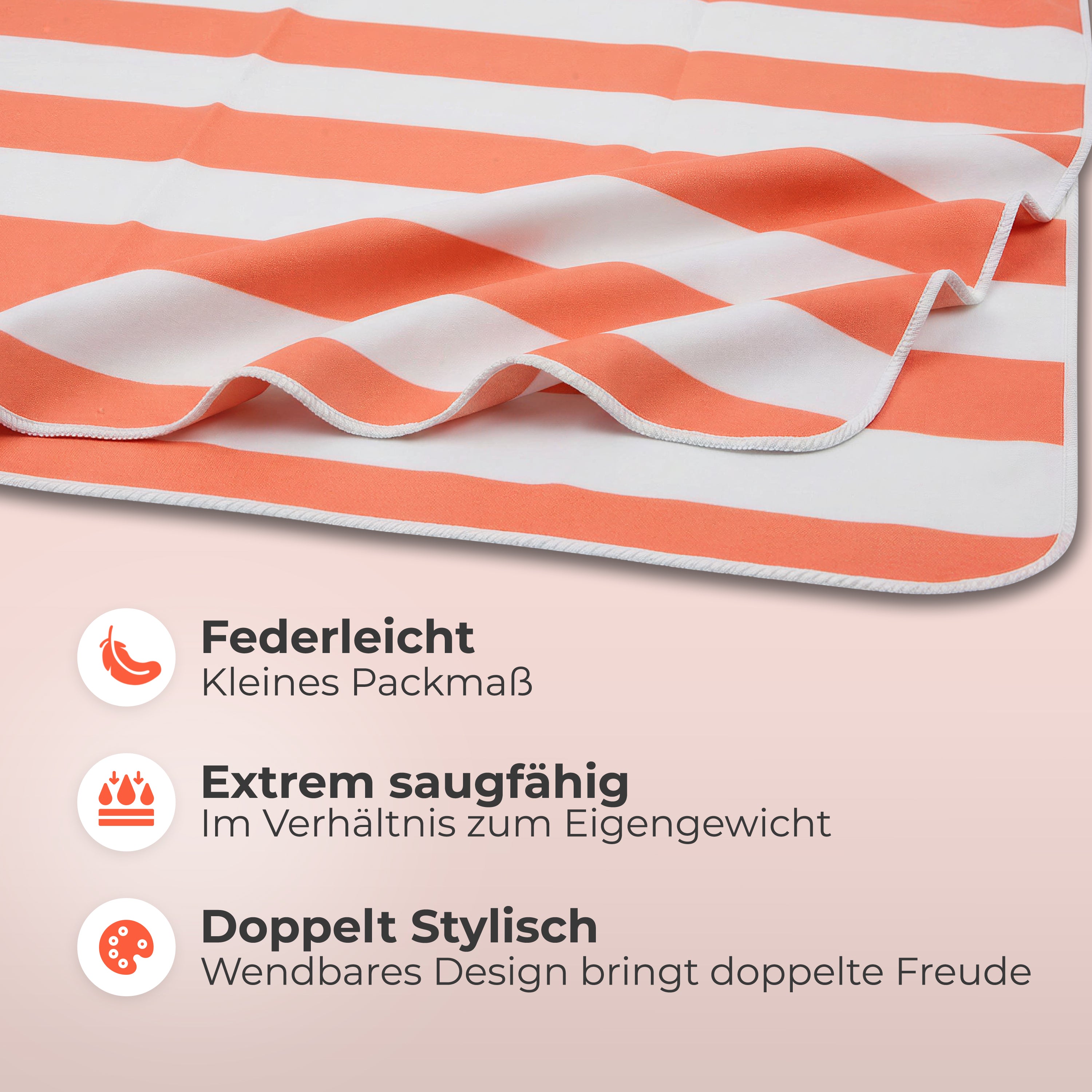 Strandtuch XXL - Strandhandtuch, Mikrofaser Badetuch, Handtuch