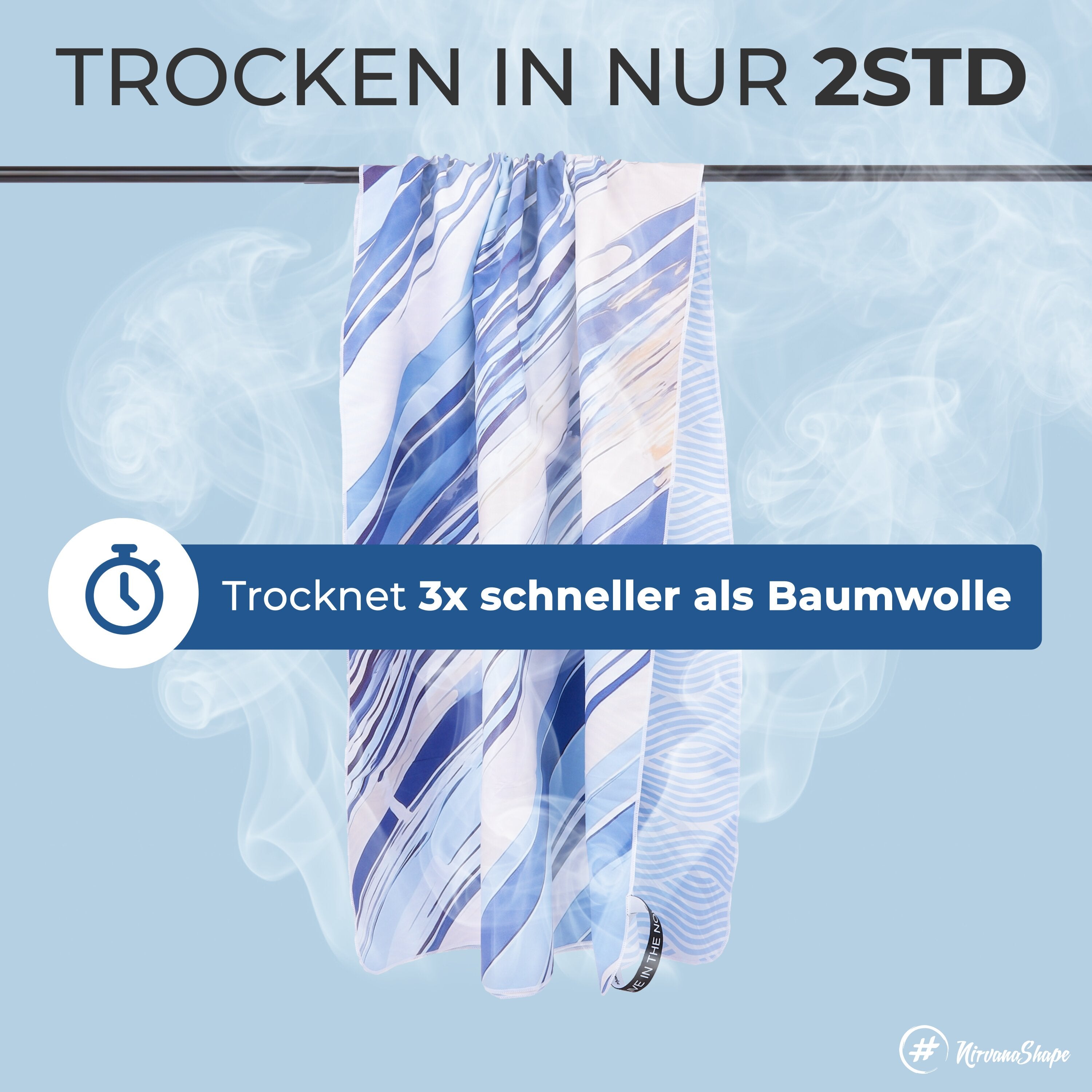 Strandtuch XXL - Strandhandtuch, Mikrofaser Badetuch, Handtuch