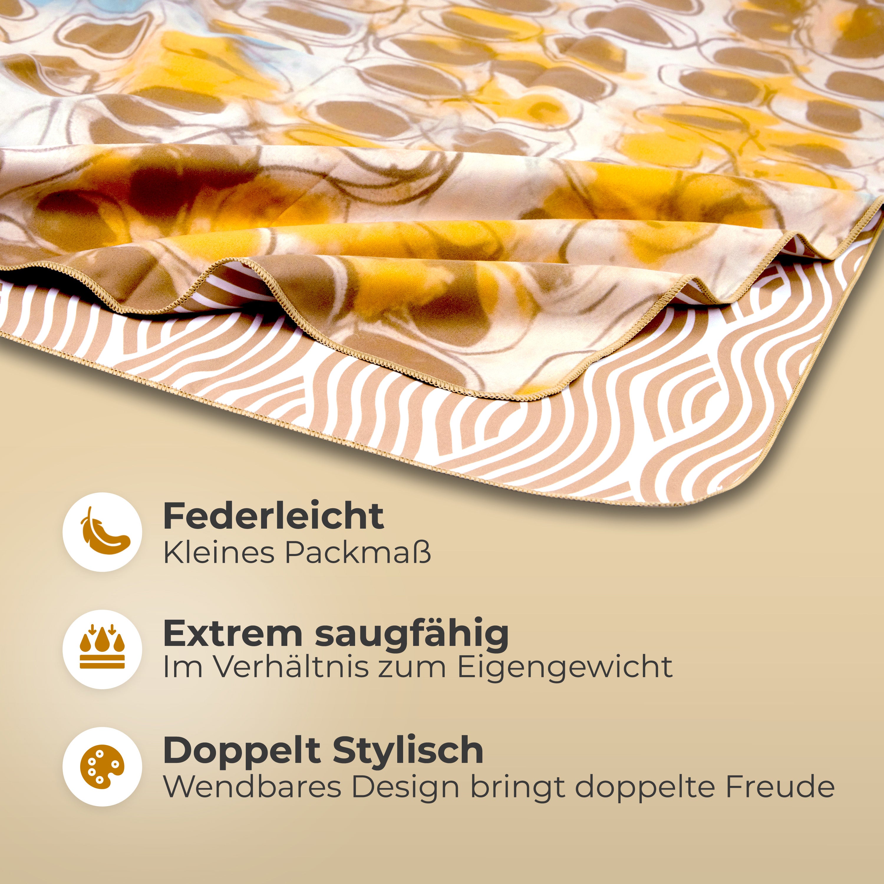 Strandtuch XXL - Strandhandtuch, Mikrofaser Badetuch, Handtuch