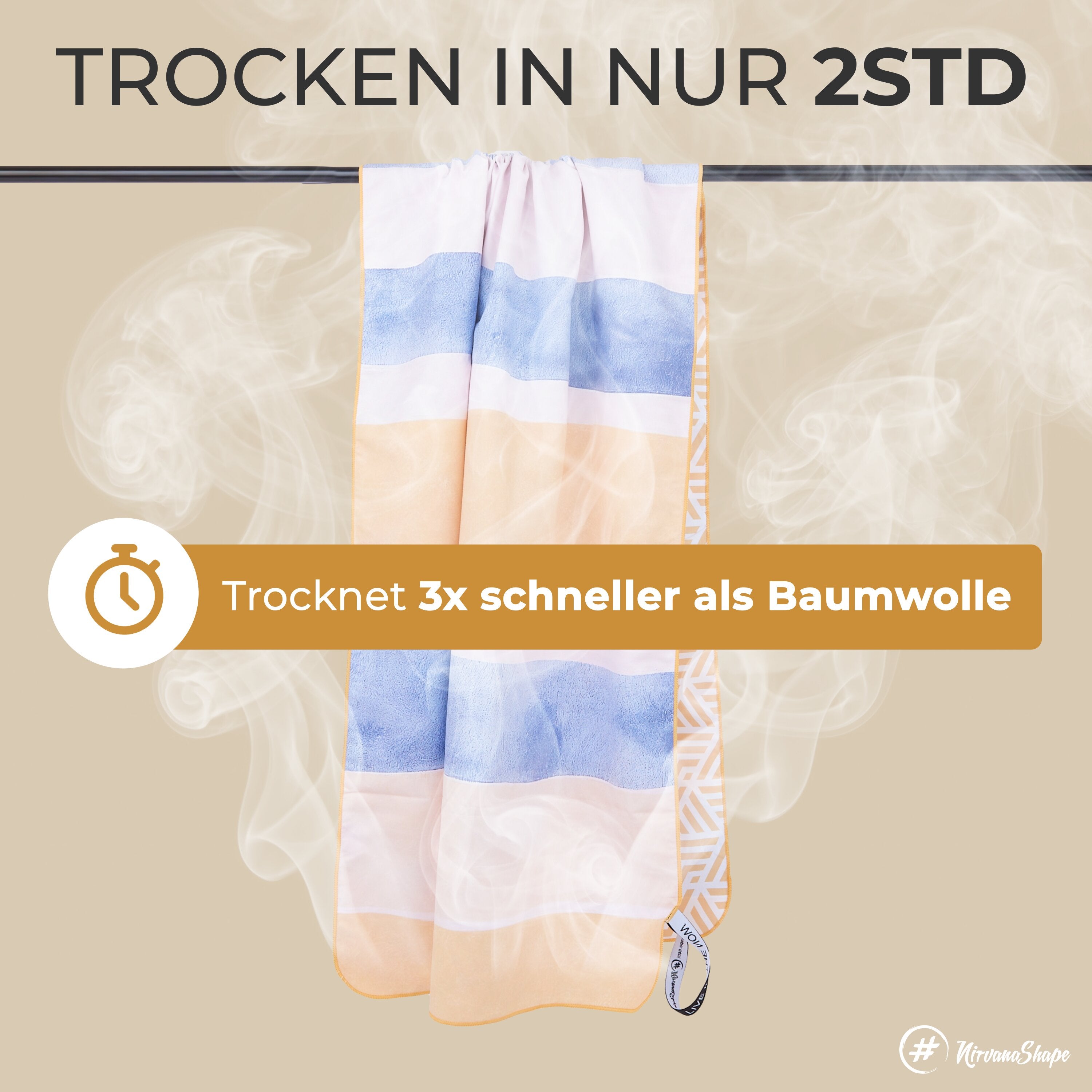 Strandtuch XXL - Strandhandtuch, Mikrofaser Badetuch, Handtuch