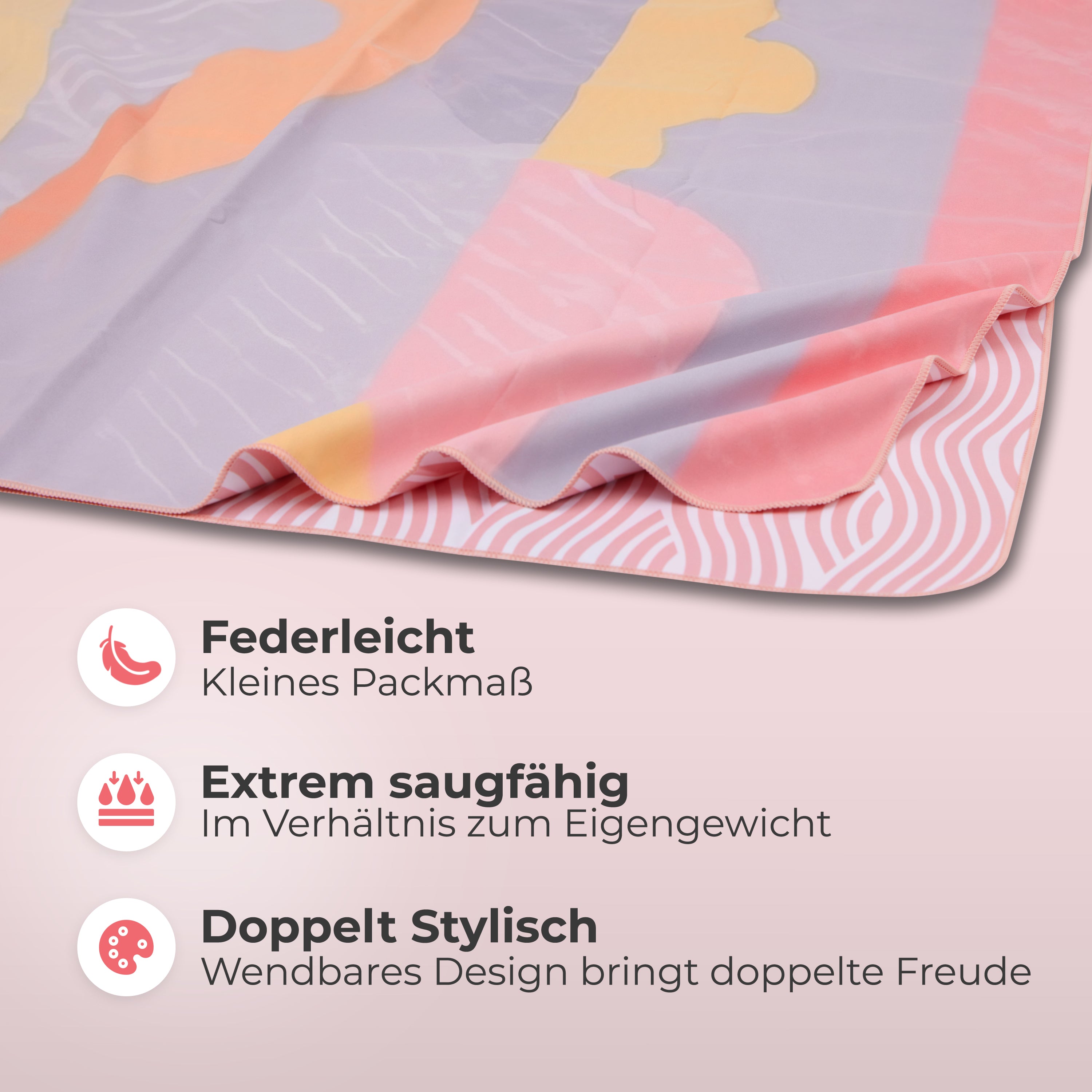 Strandtuch XXL - Strandhandtuch, Mikrofaser Badetuch, Handtuch