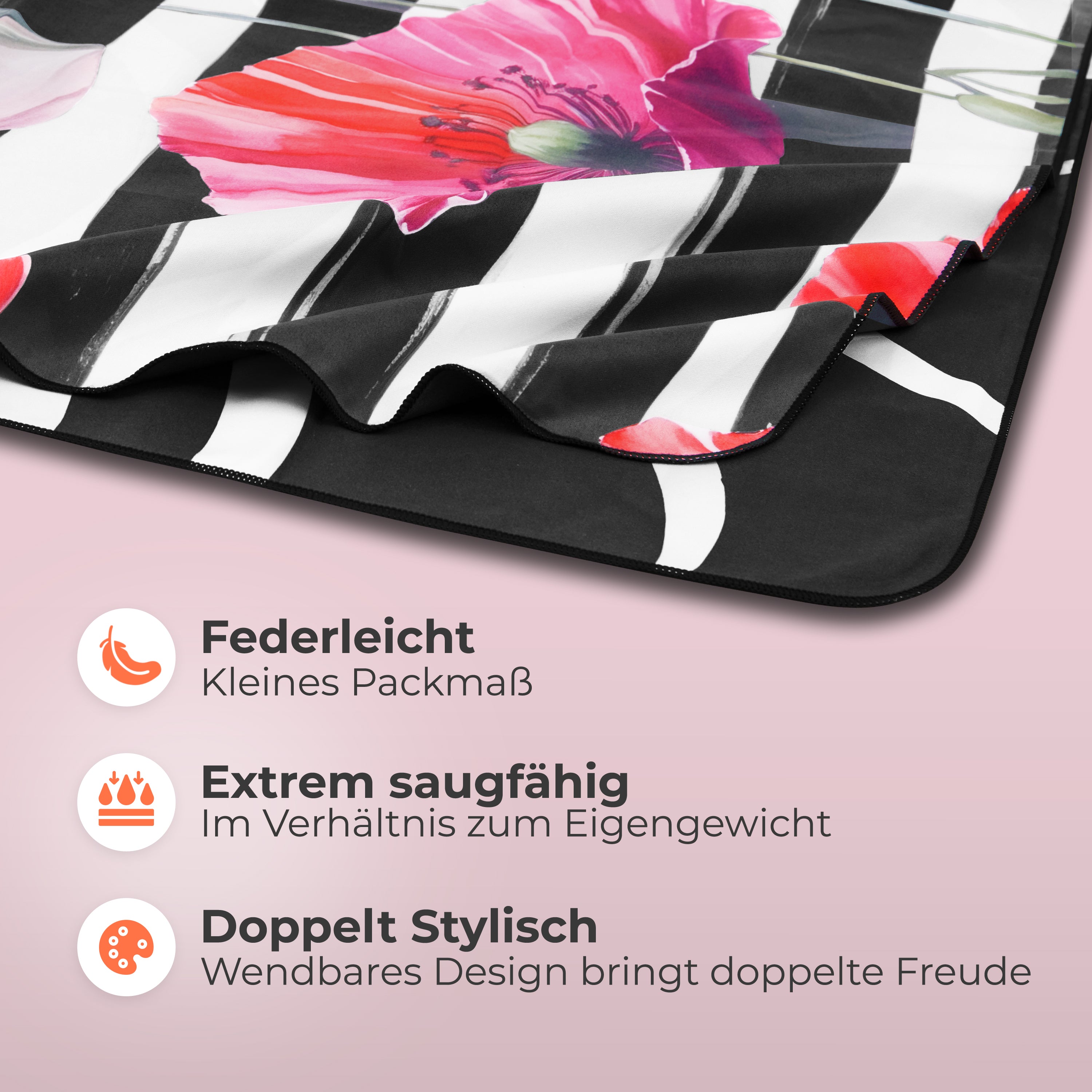 Strandtuch XXL - Strandhandtuch, Mikrofaser Badetuch, Handtuch