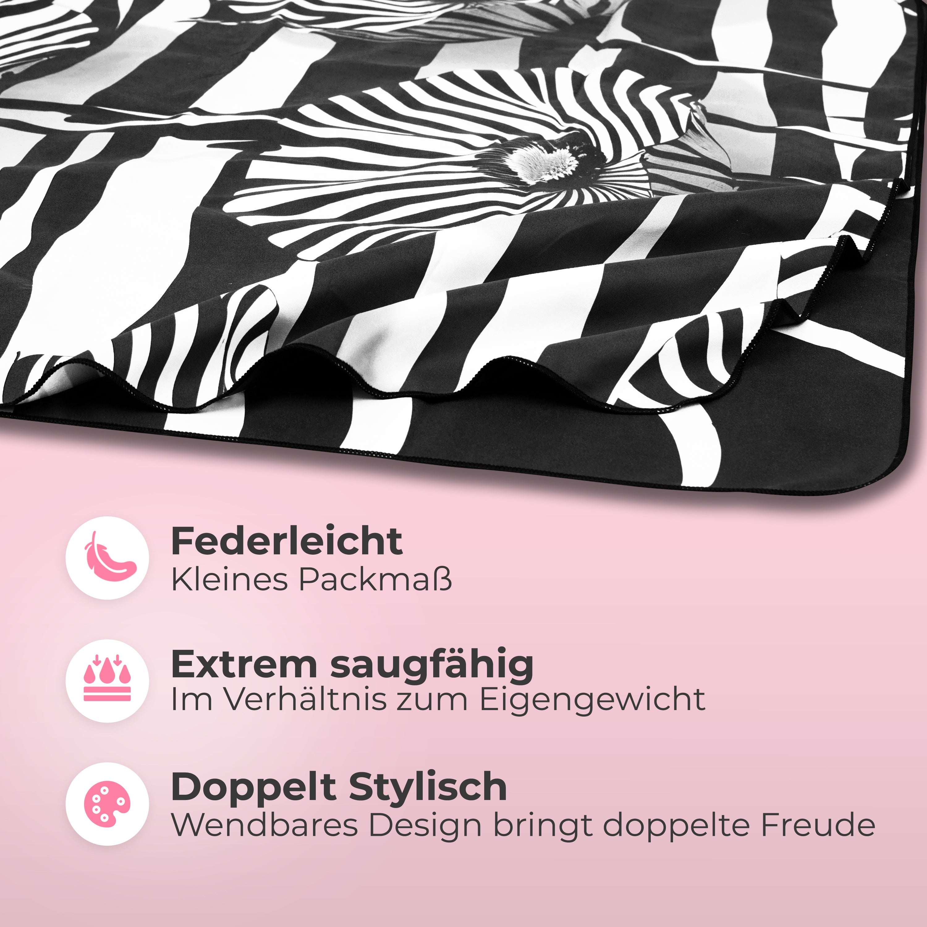 Strandtuch XXL - Strandhandtuch, Mikrofaser Badetuch, Handtuch