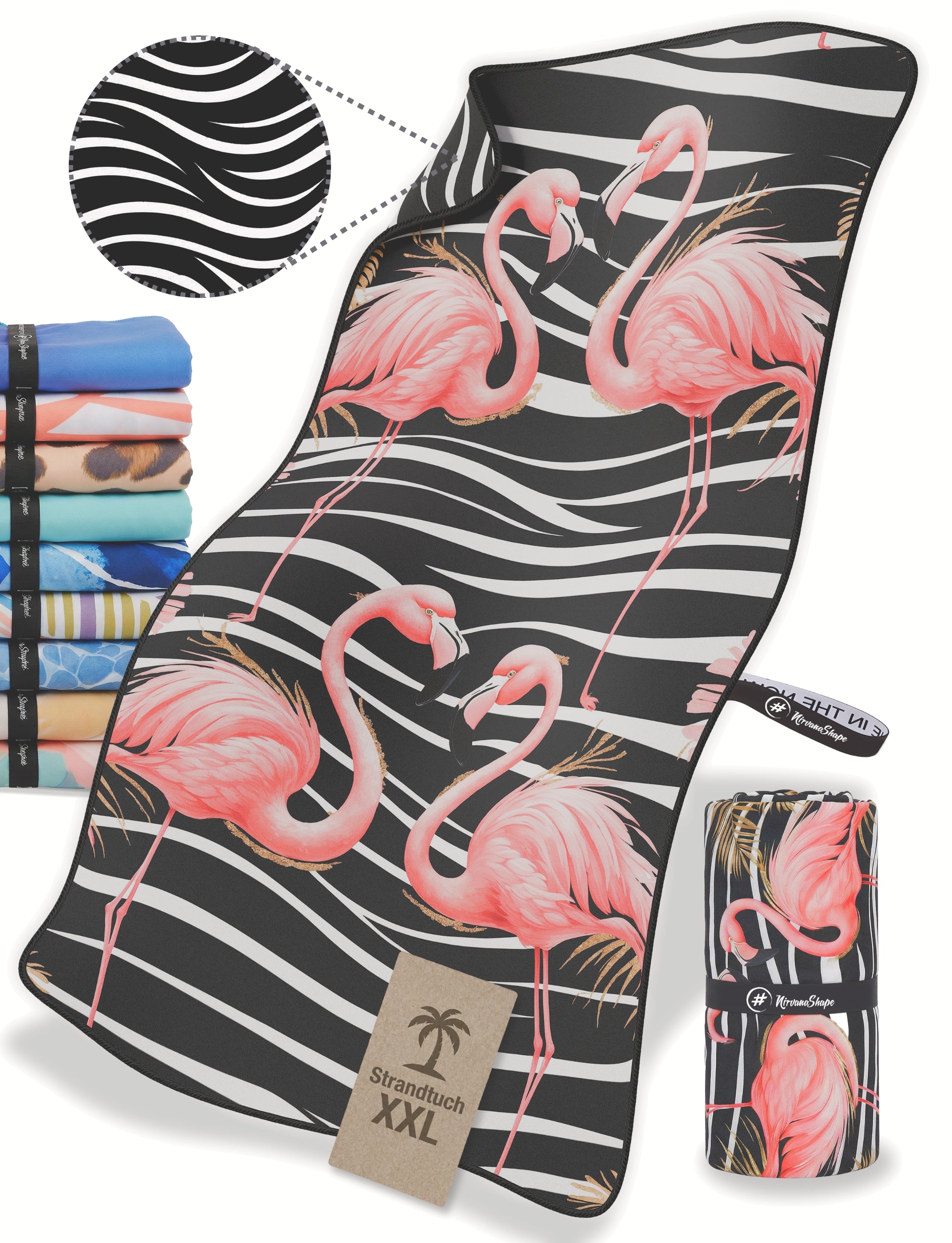 Strandtuch XXL - Strandhandtuch, Mikrofaser Badetuch, Handtuch