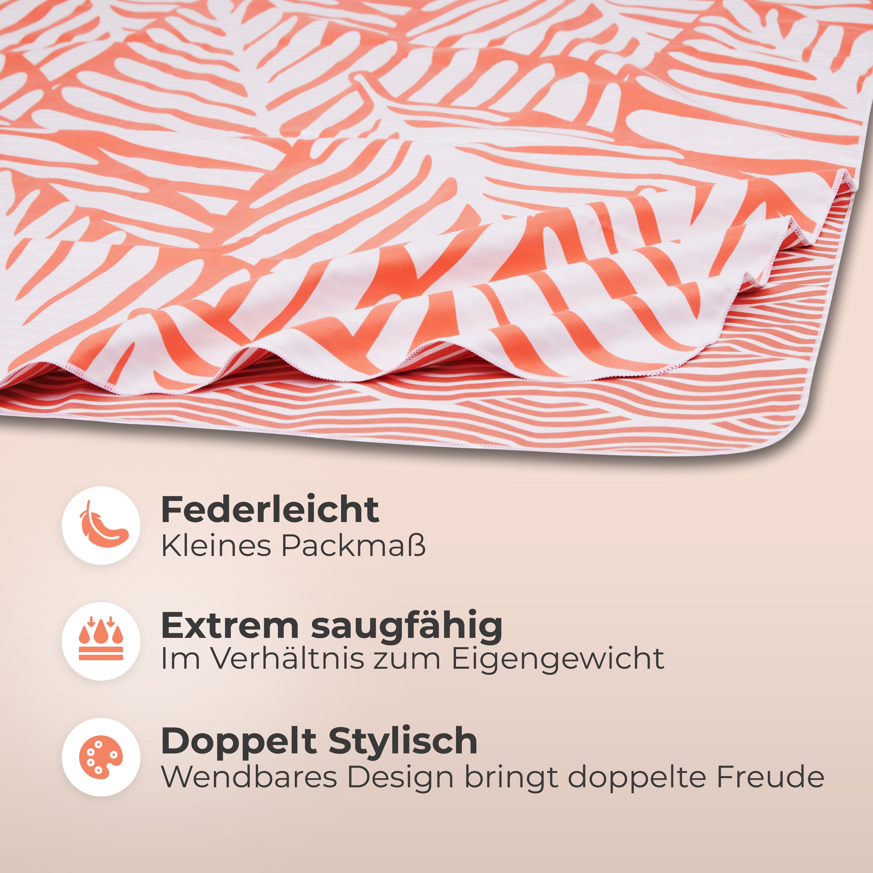 Strandtuch XXL - Strandhandtuch, Mikrofaser Badetuch, Handtuch