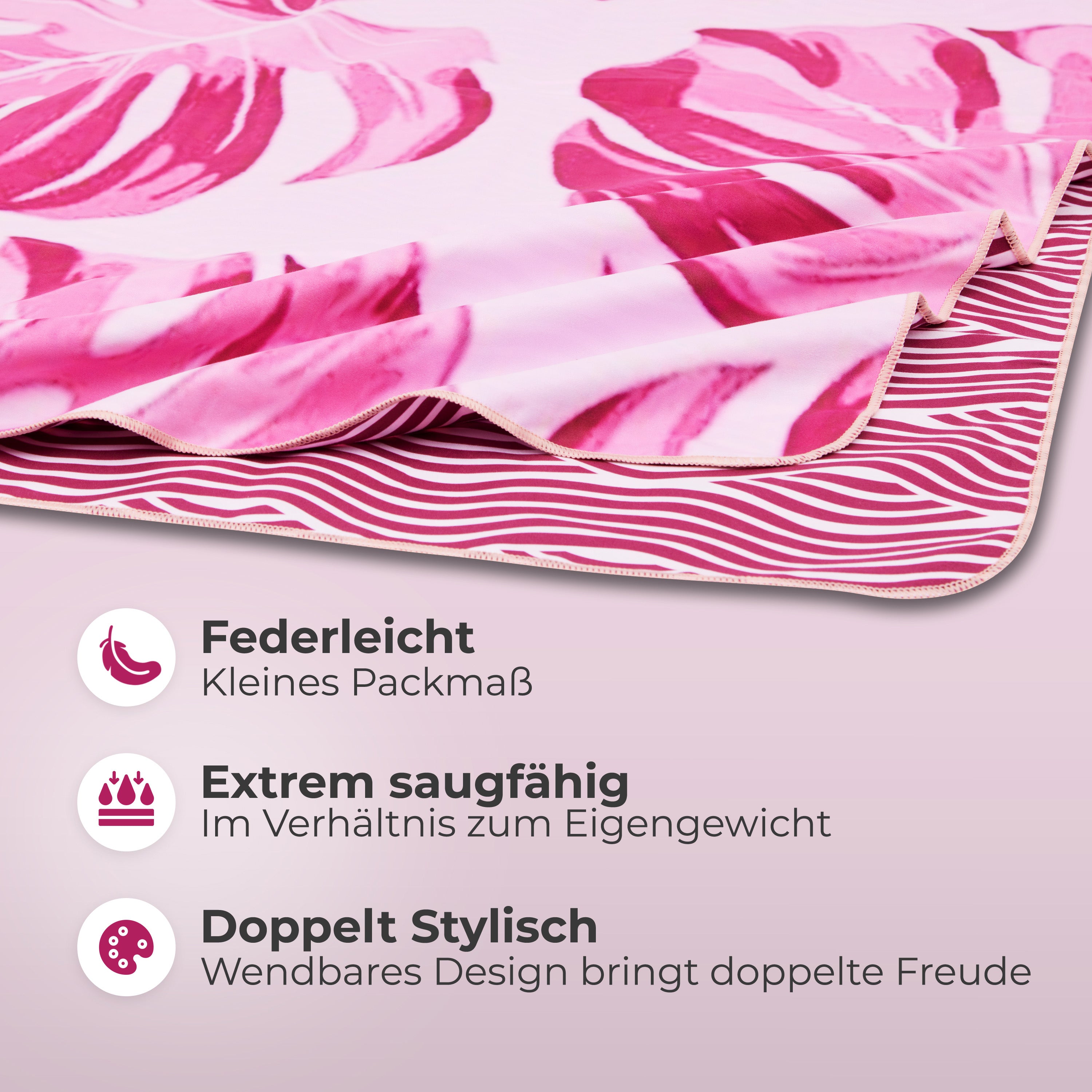 Strandtuch XXL - Strandhandtuch, Mikrofaser Badetuch, Handtuch