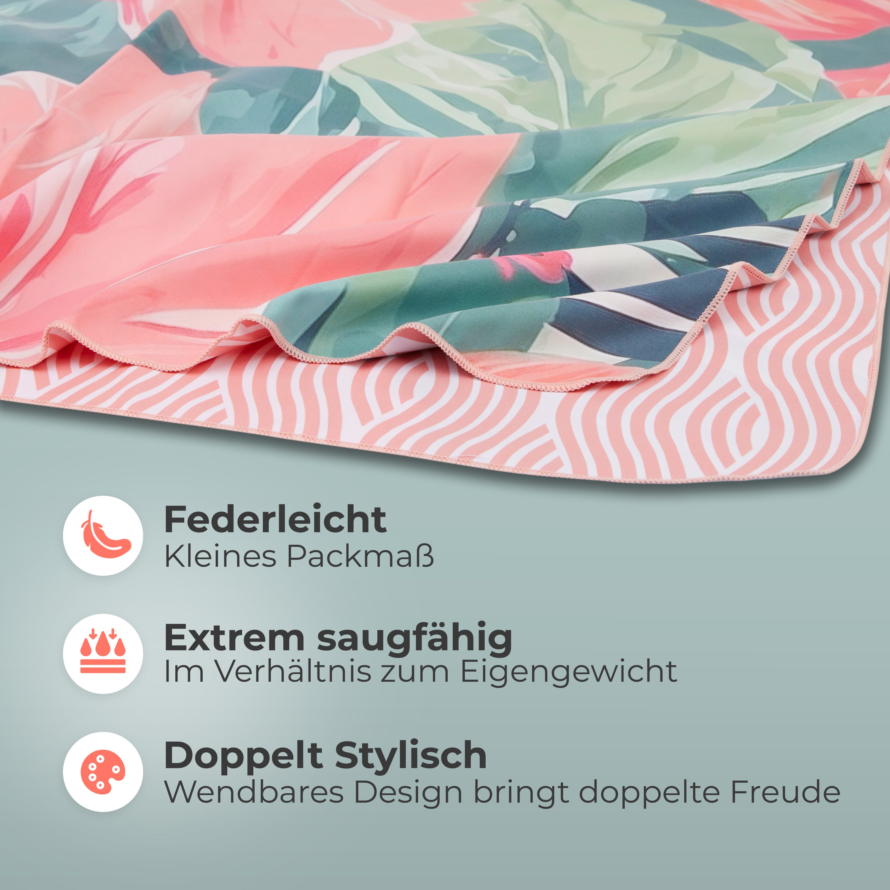 Strandtuch XXL - Strandhandtuch, Mikrofaser Badetuch, Handtuch
