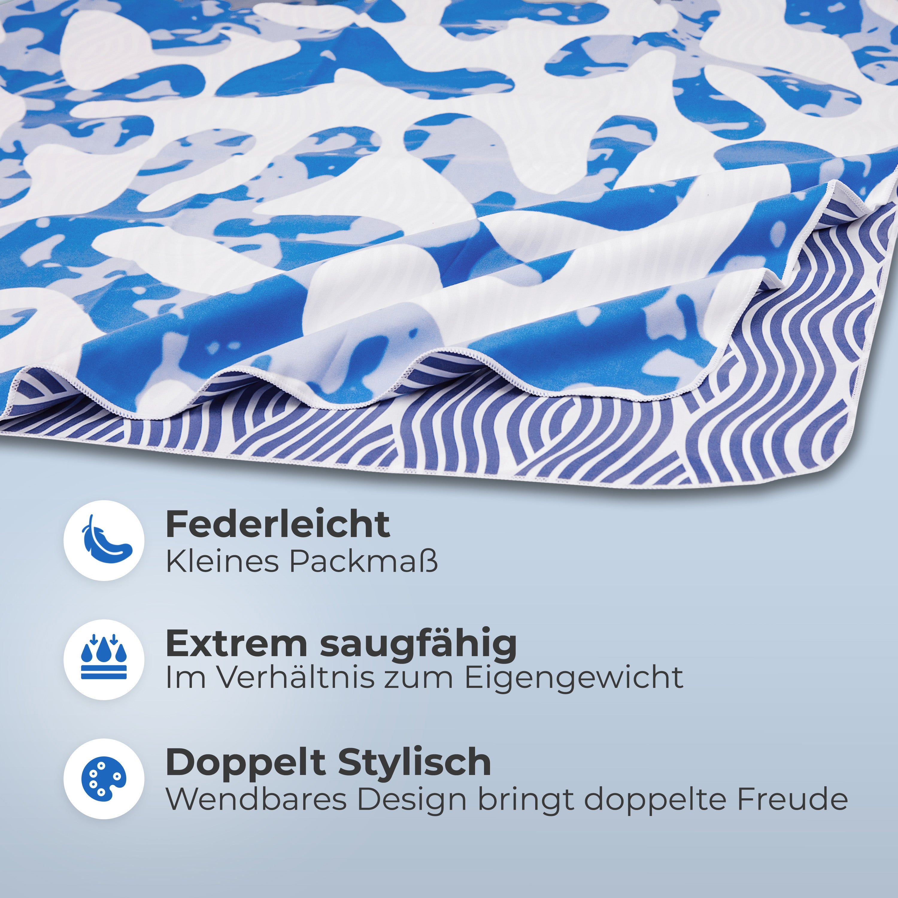 Strandtuch XXL - Strandhandtuch, Mikrofaser Badetuch, Handtuch