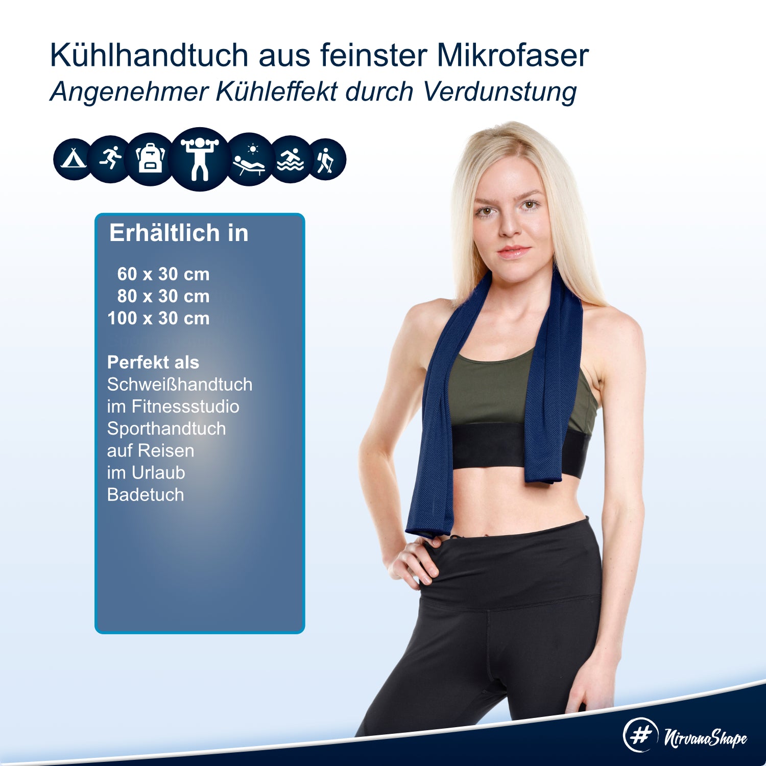 Dein 2er-Fitness-Set: FITNESS-HANDTUCH + KÜHL-TUCH zum Setpreis