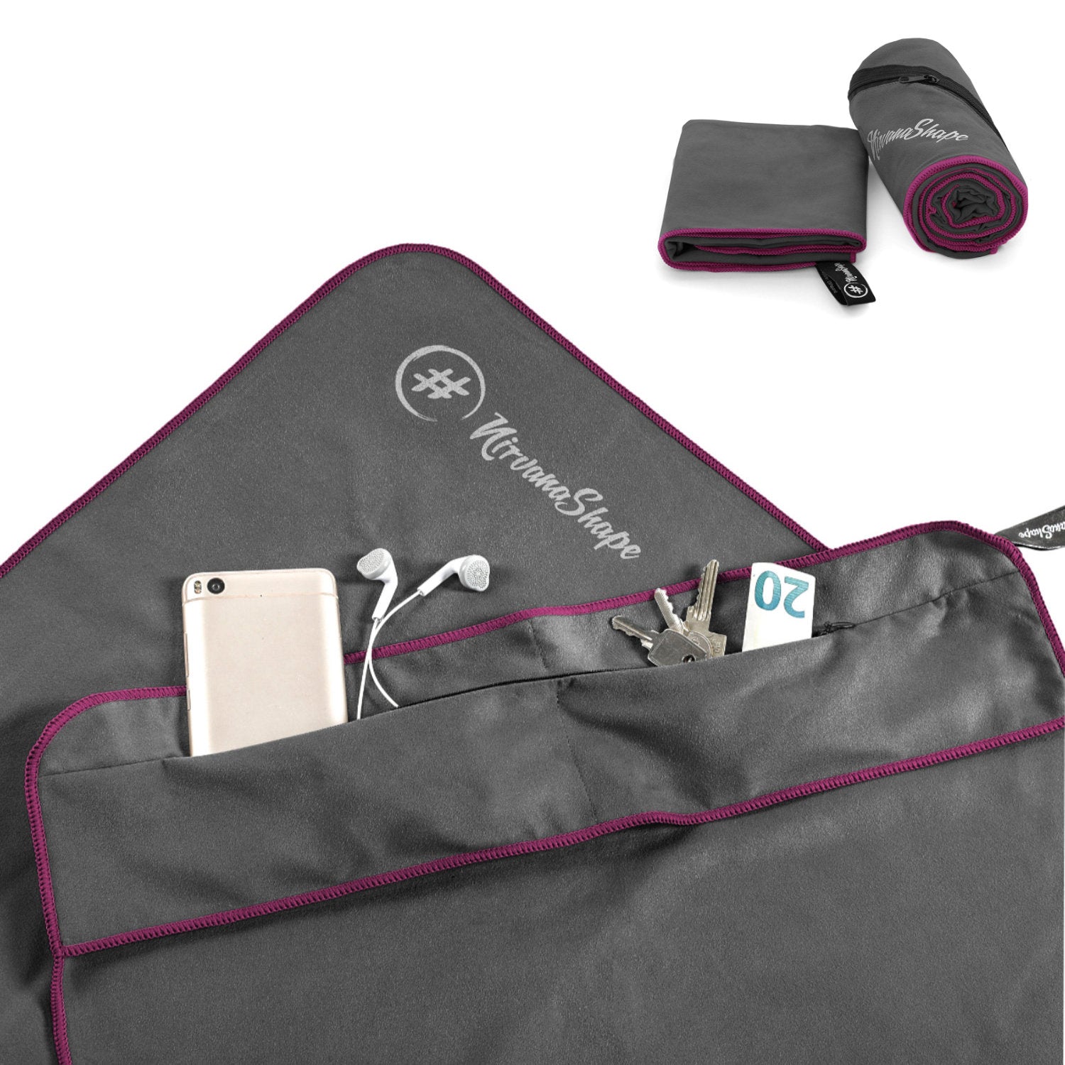 Dein 2er-Fitness-Studio-Set: FITNESS-HANDTUCH + MIKROFASER DUSCHTUCH