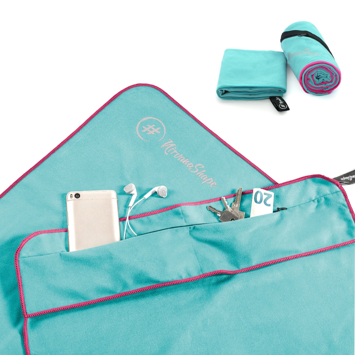 Dein 2er-Fitness-Studio-Set: FITNESS-HANDTUCH + MIKROFASER DUSCHTUCH